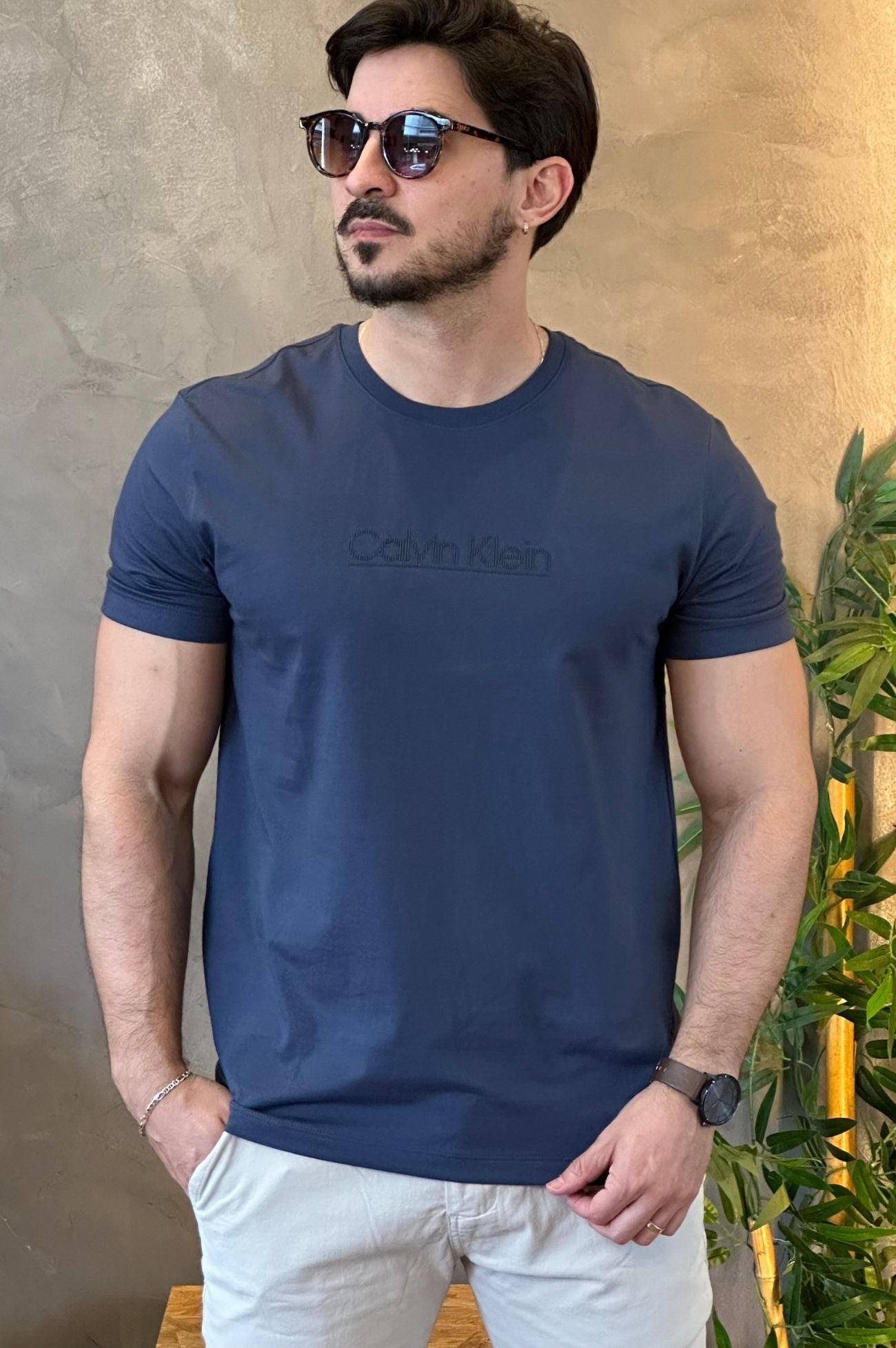 Camiseta Azul CK