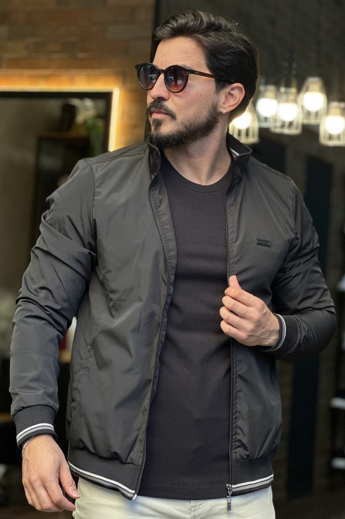 Jaqueta Casual Preta DLZ