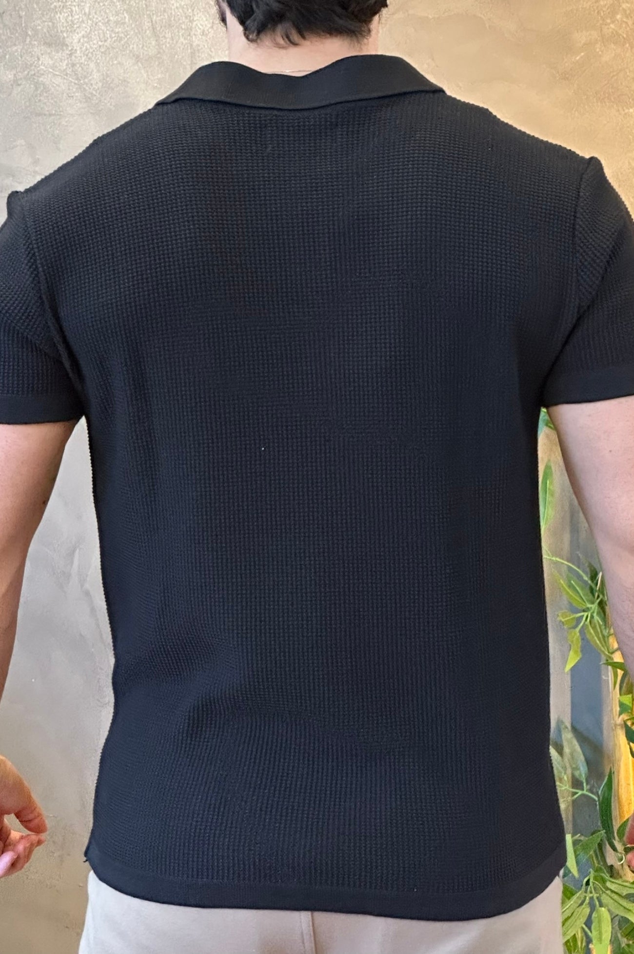 Polo Tricot Texturizada Ankor Preta