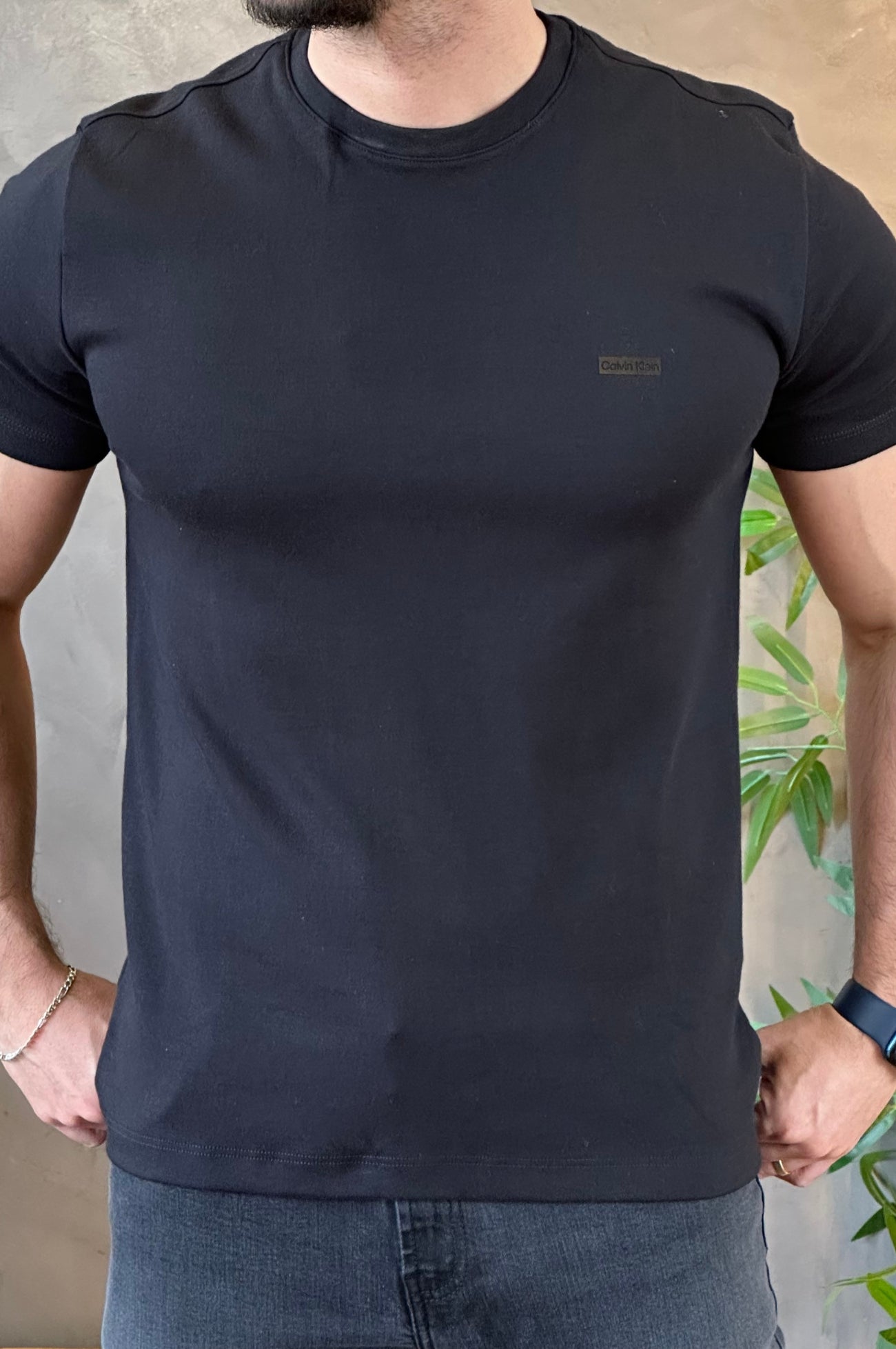 Camiseta Logo no Peito Calvin Klein