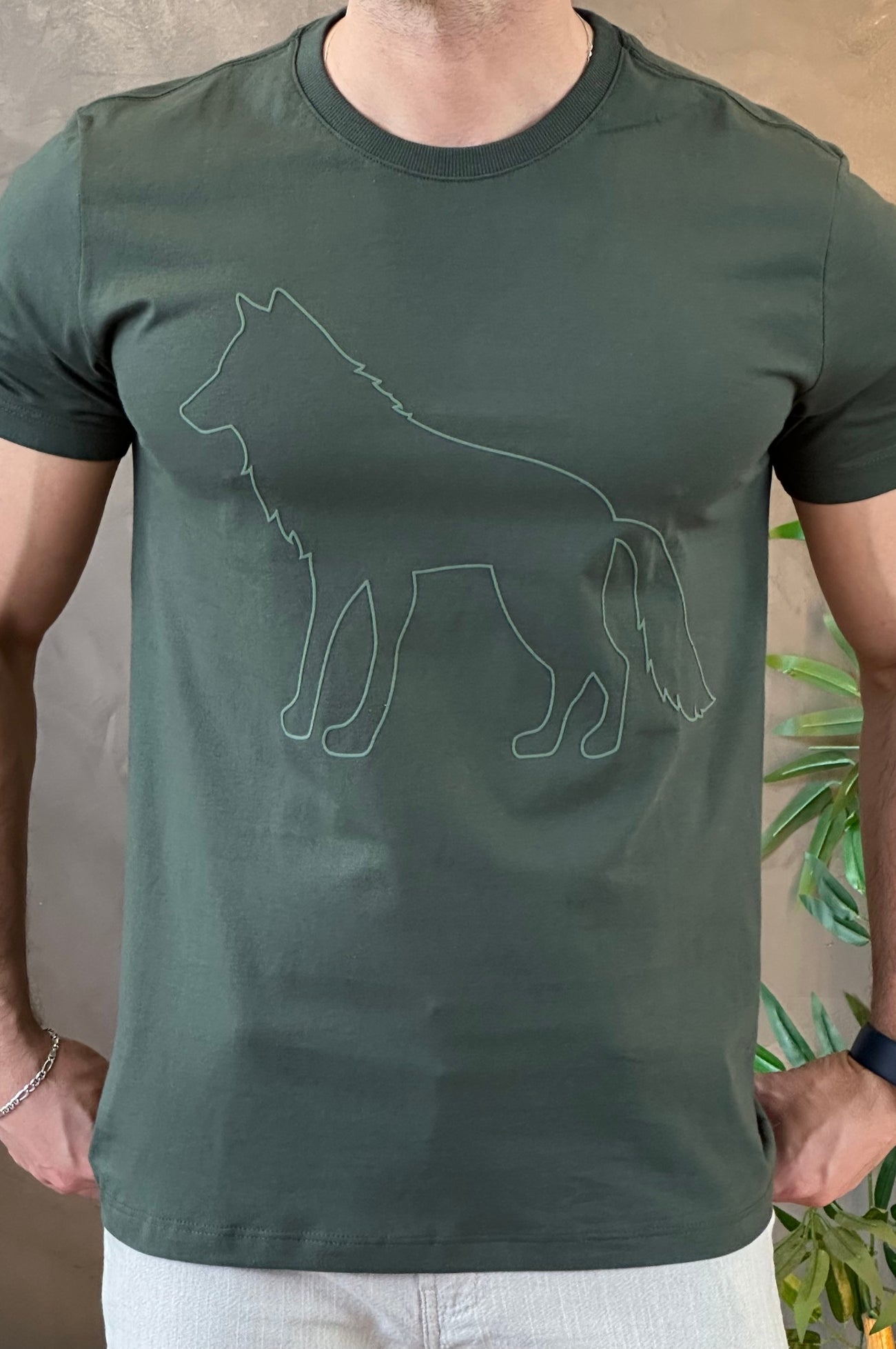 Camiseta Verde Lobo Acostamento