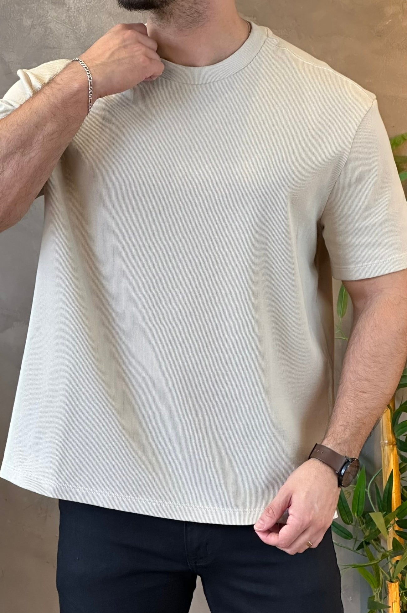 Camiseta Oversized Bege Eleven