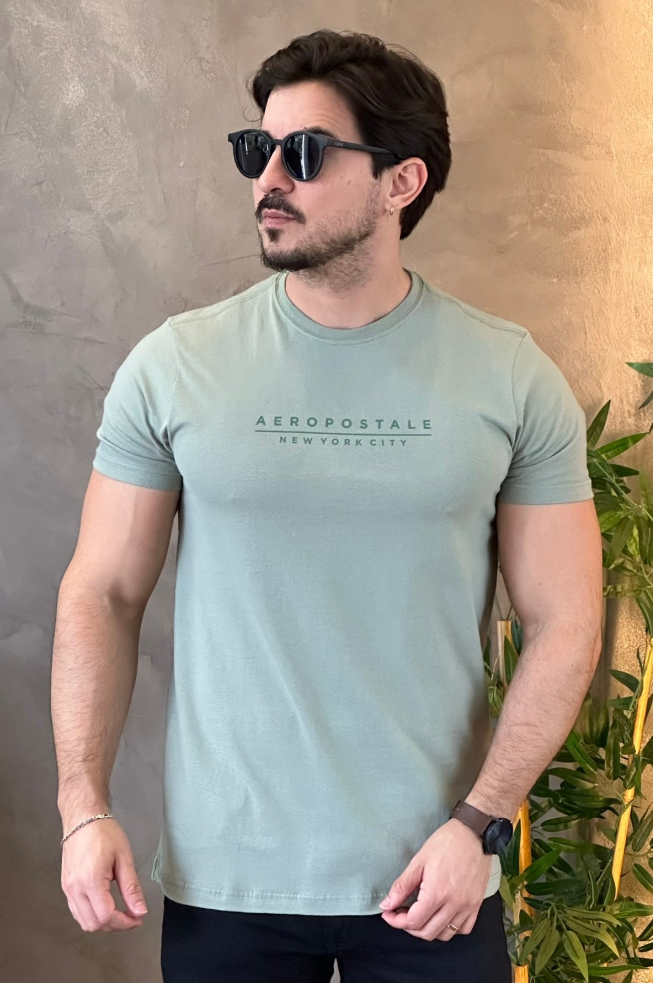 Camiseta Verde Aeropostale