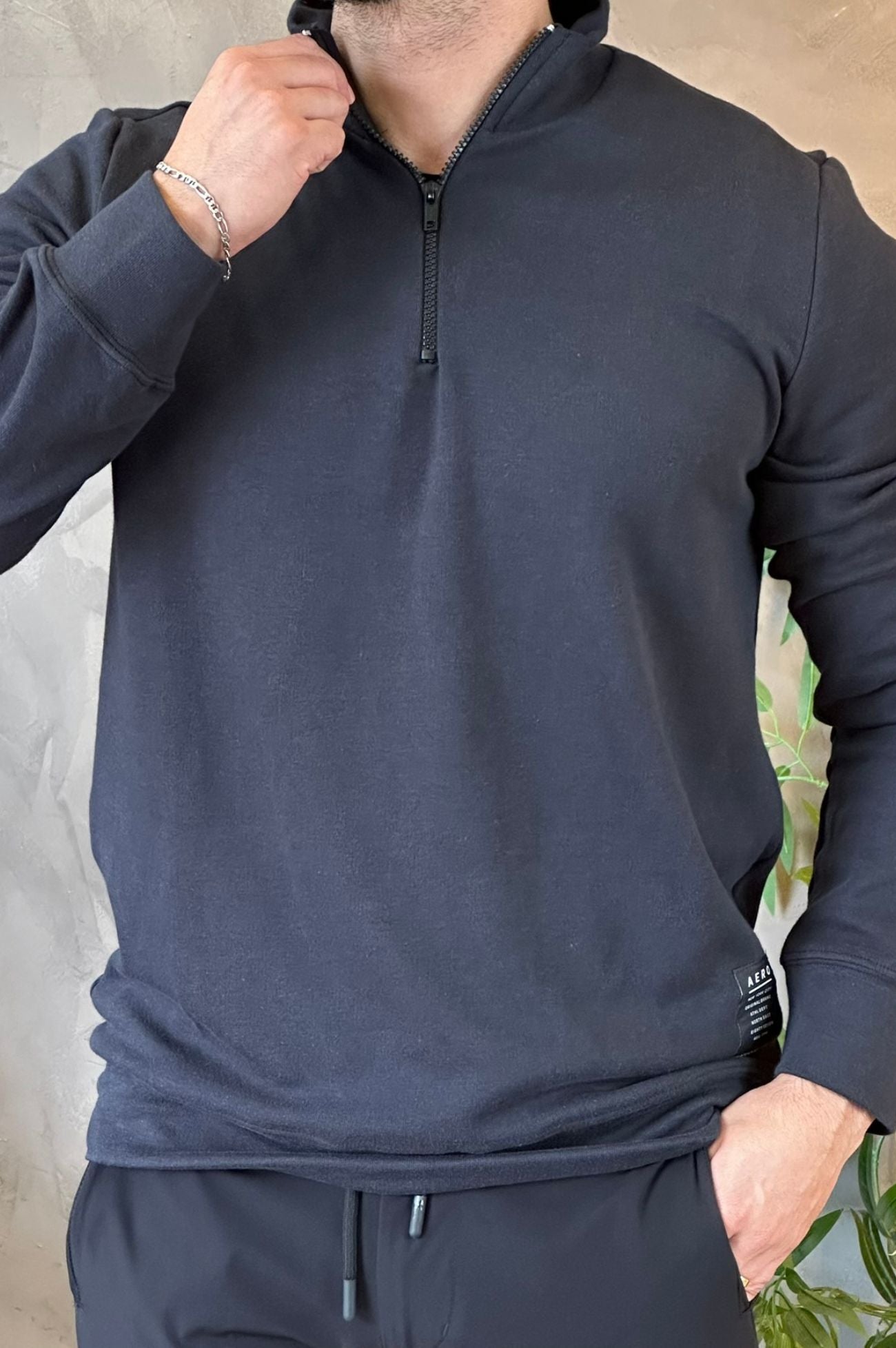 Moletom Gola Alta Com Zíper Aeropostale