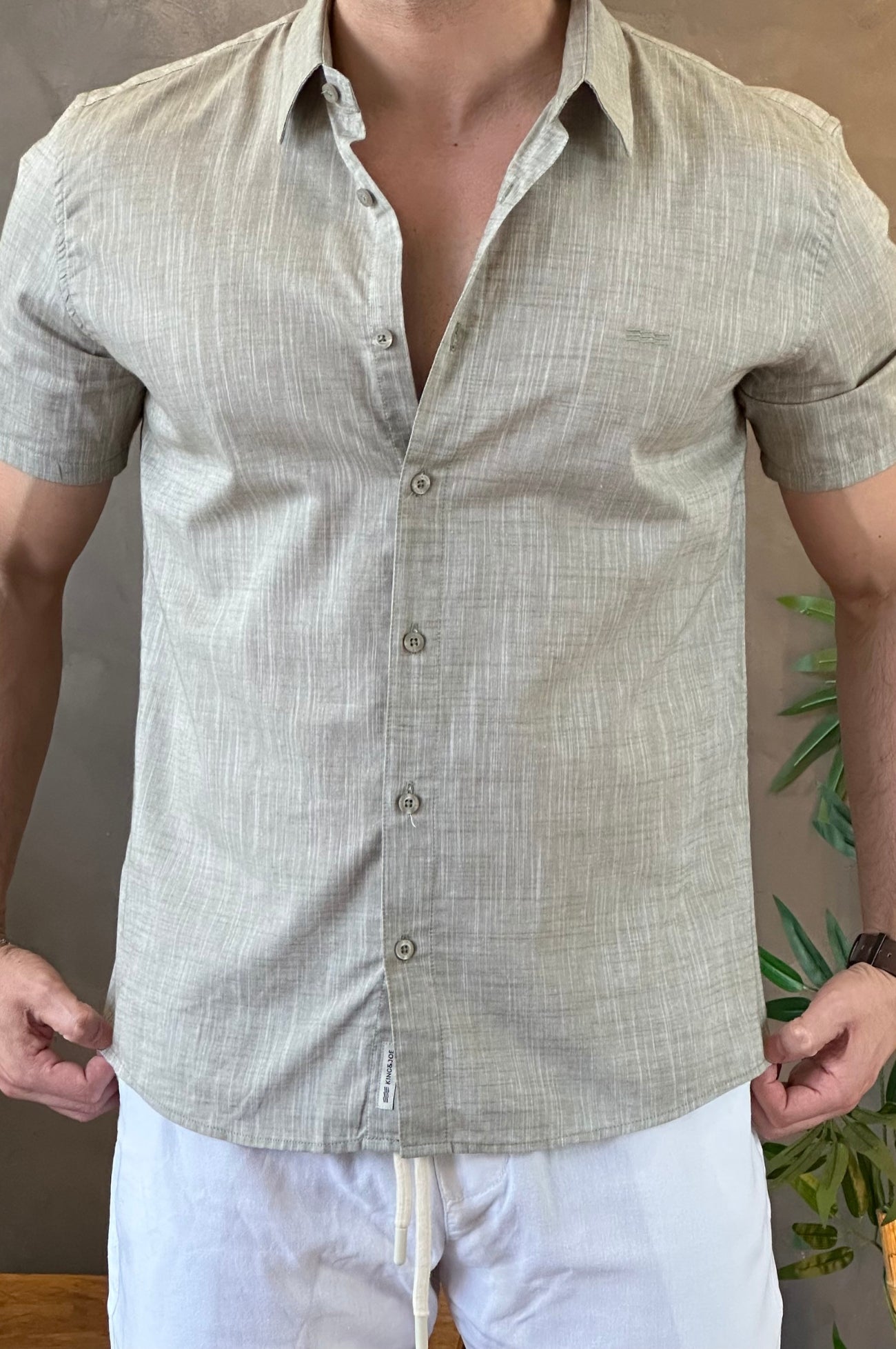 Camisa Manga Curta Verde King&Joe