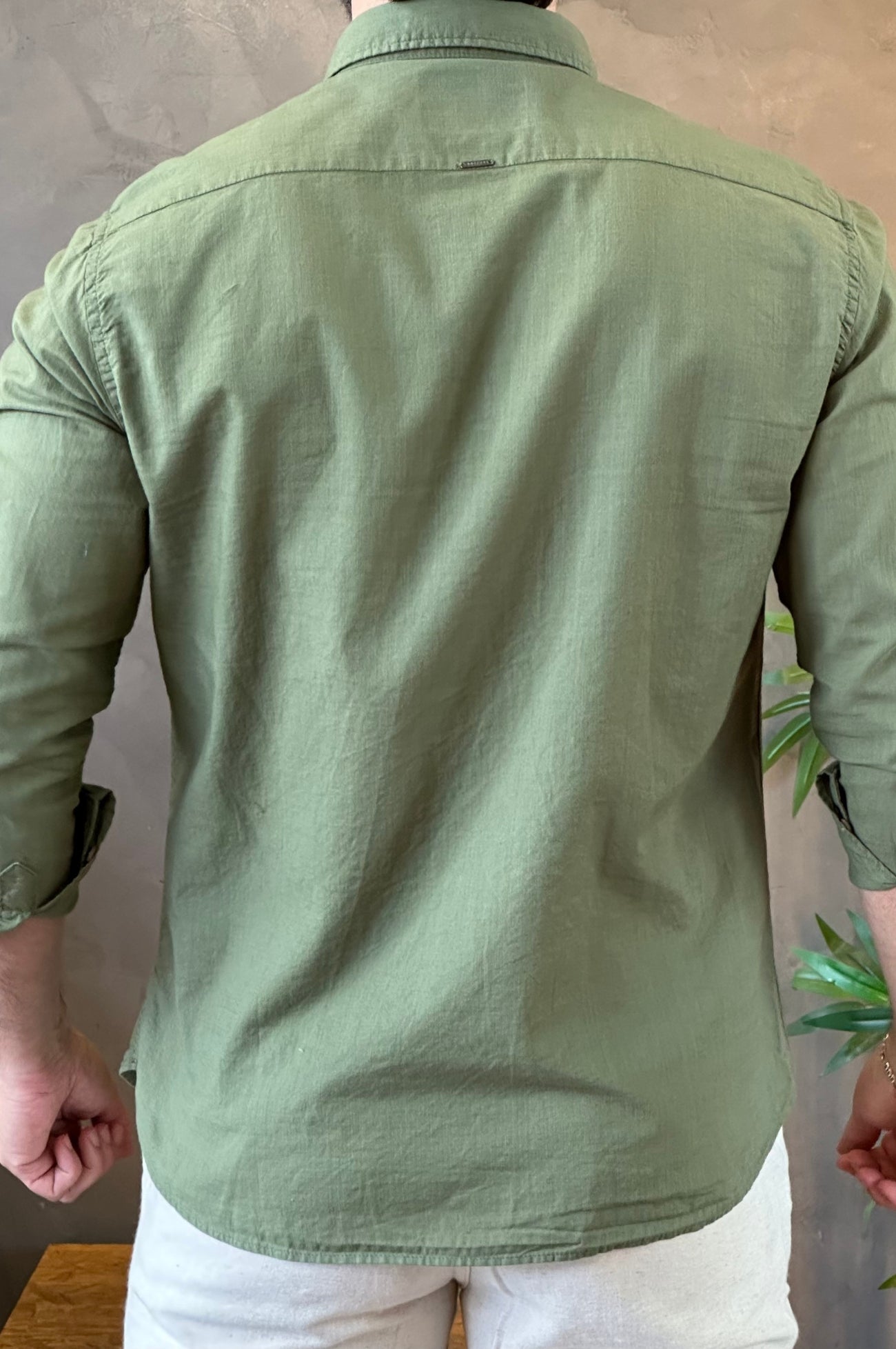 Camisa Linho Docthos Verde