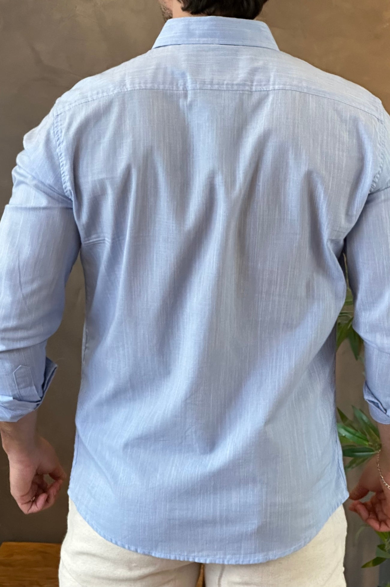 Camisa Linho King&Joe Azul