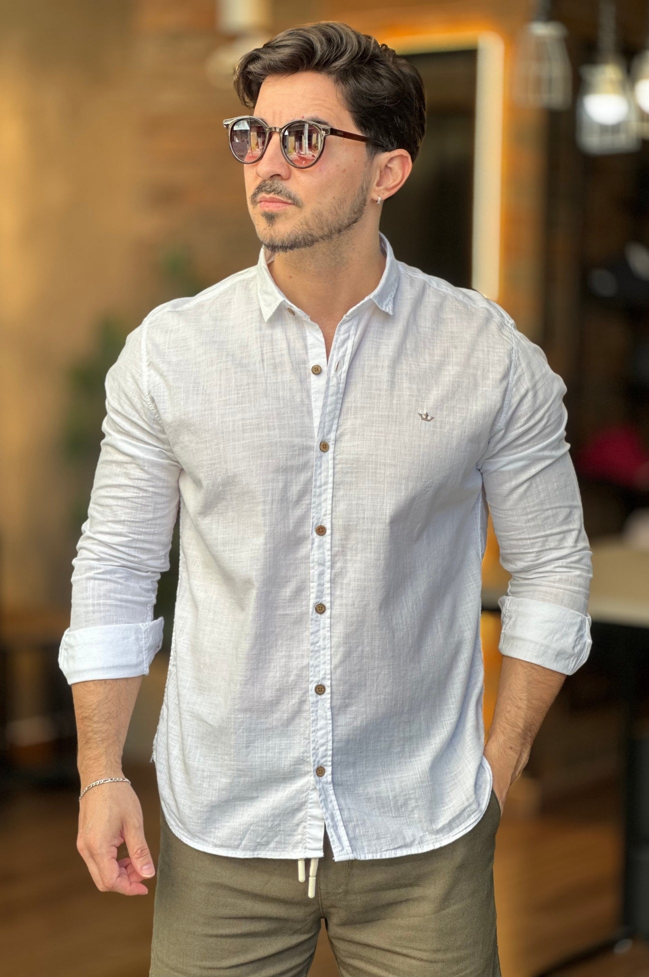 Camisa Flame Branca Docthos