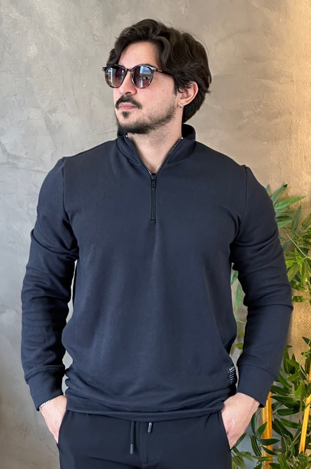 Moletom Gola Alta Com Zíper Aeropostale