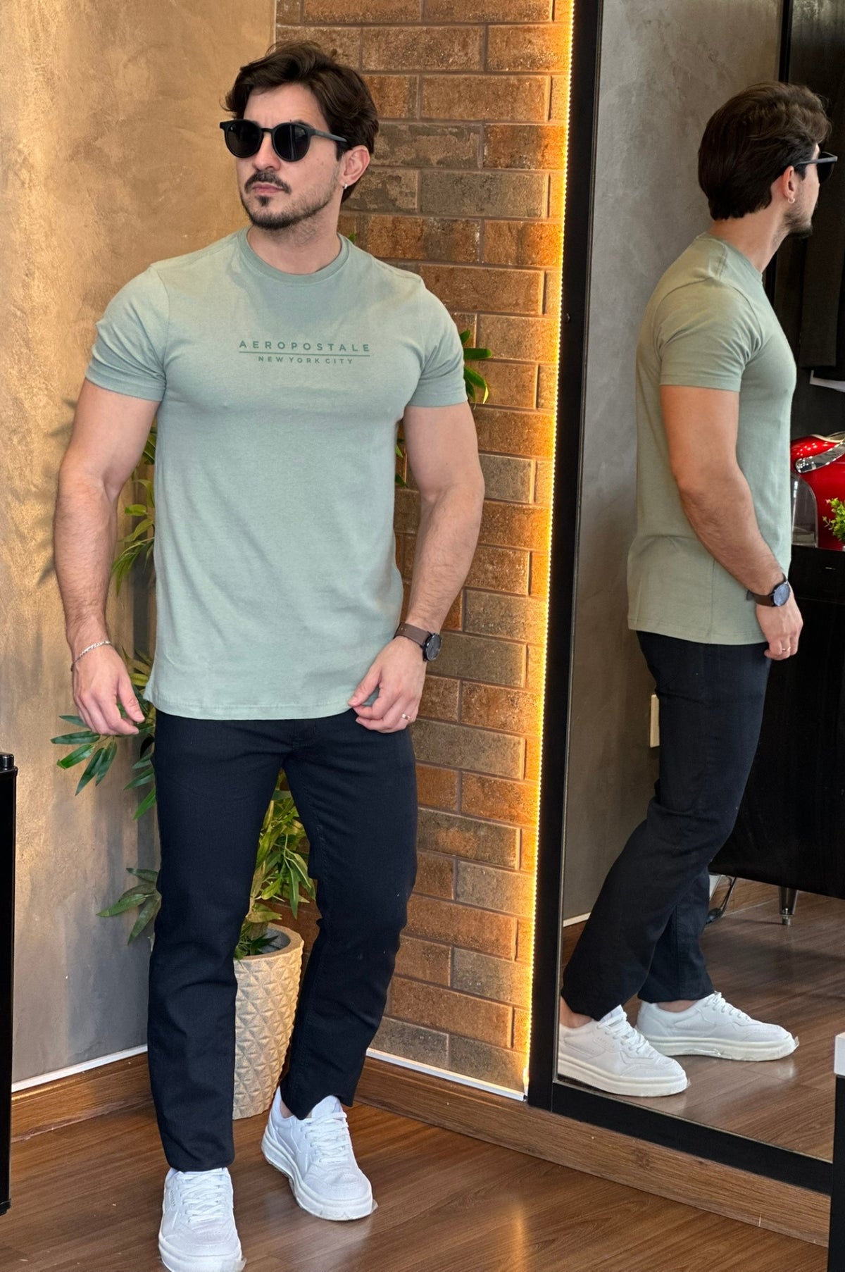 Camiseta Verde Aeropostale