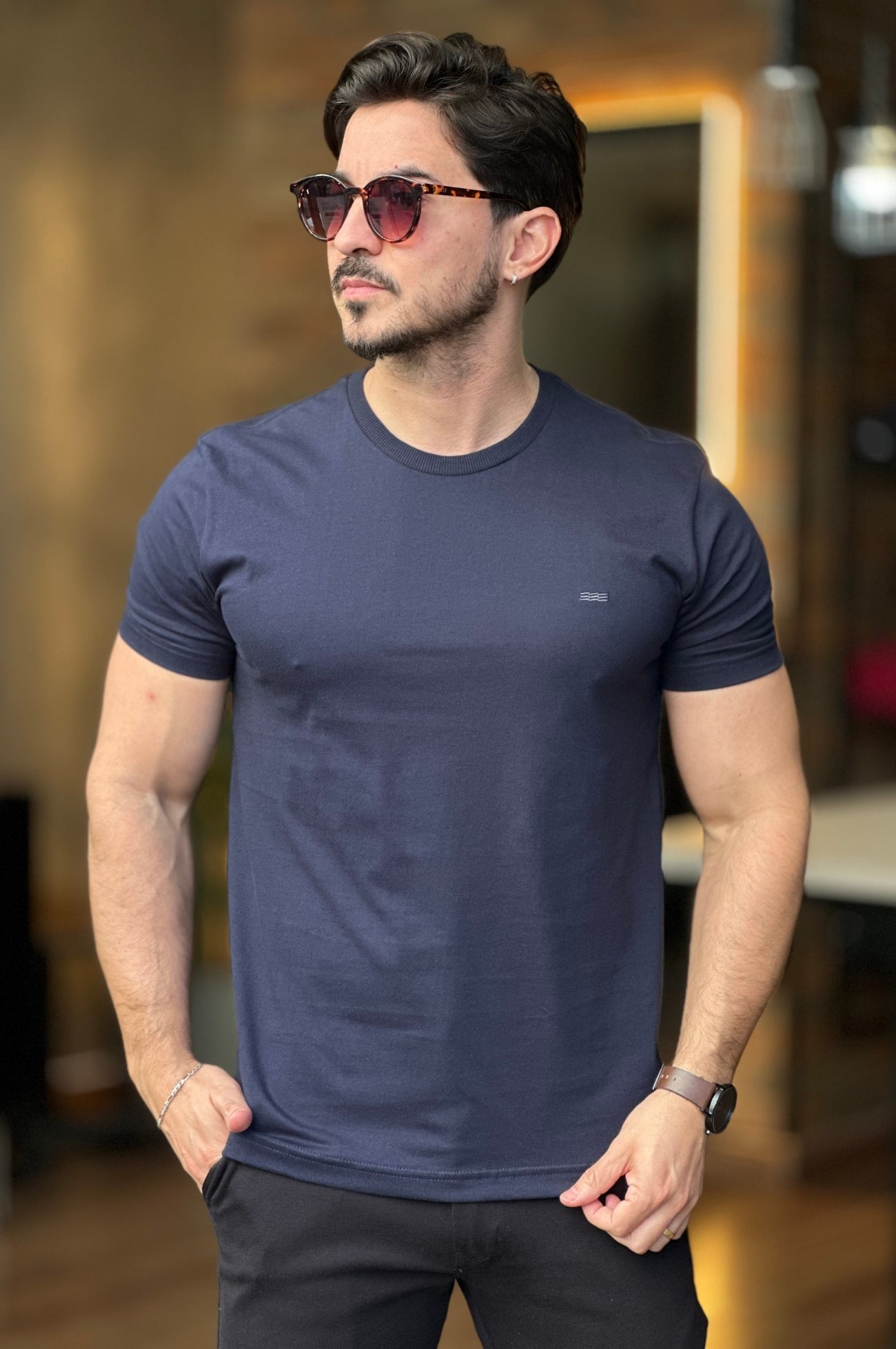 Camiseta Básica Bordada King&Joe