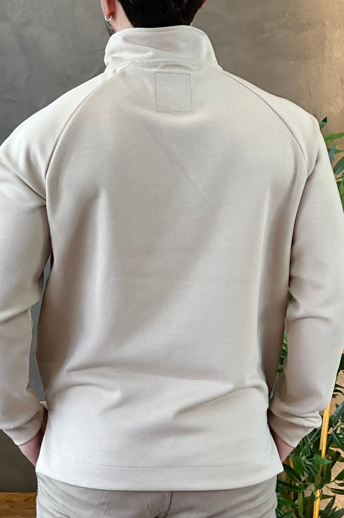 Gola Alta Zíper Bege Jab