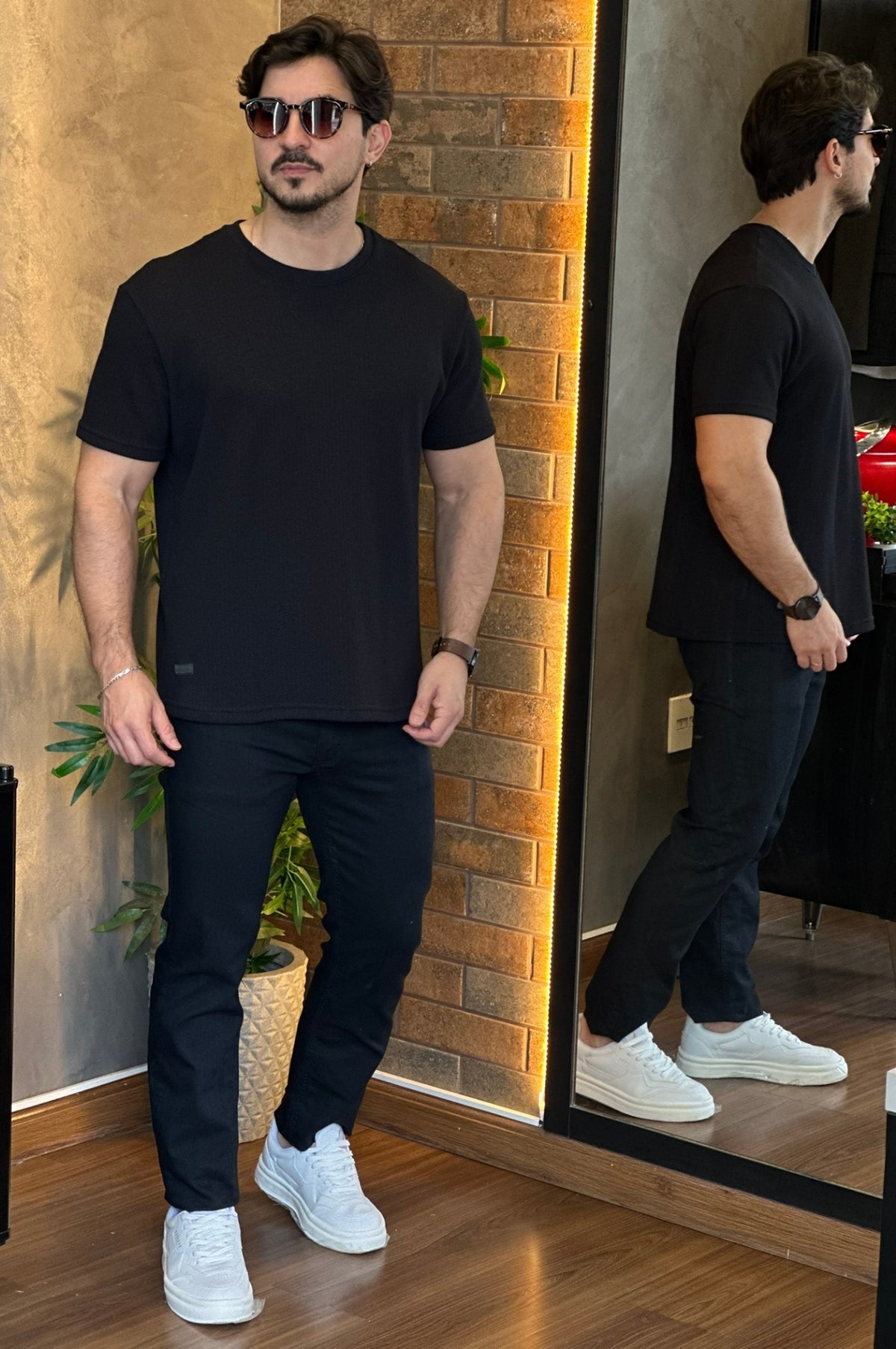 Camiseta Tricot Preta King&Joe