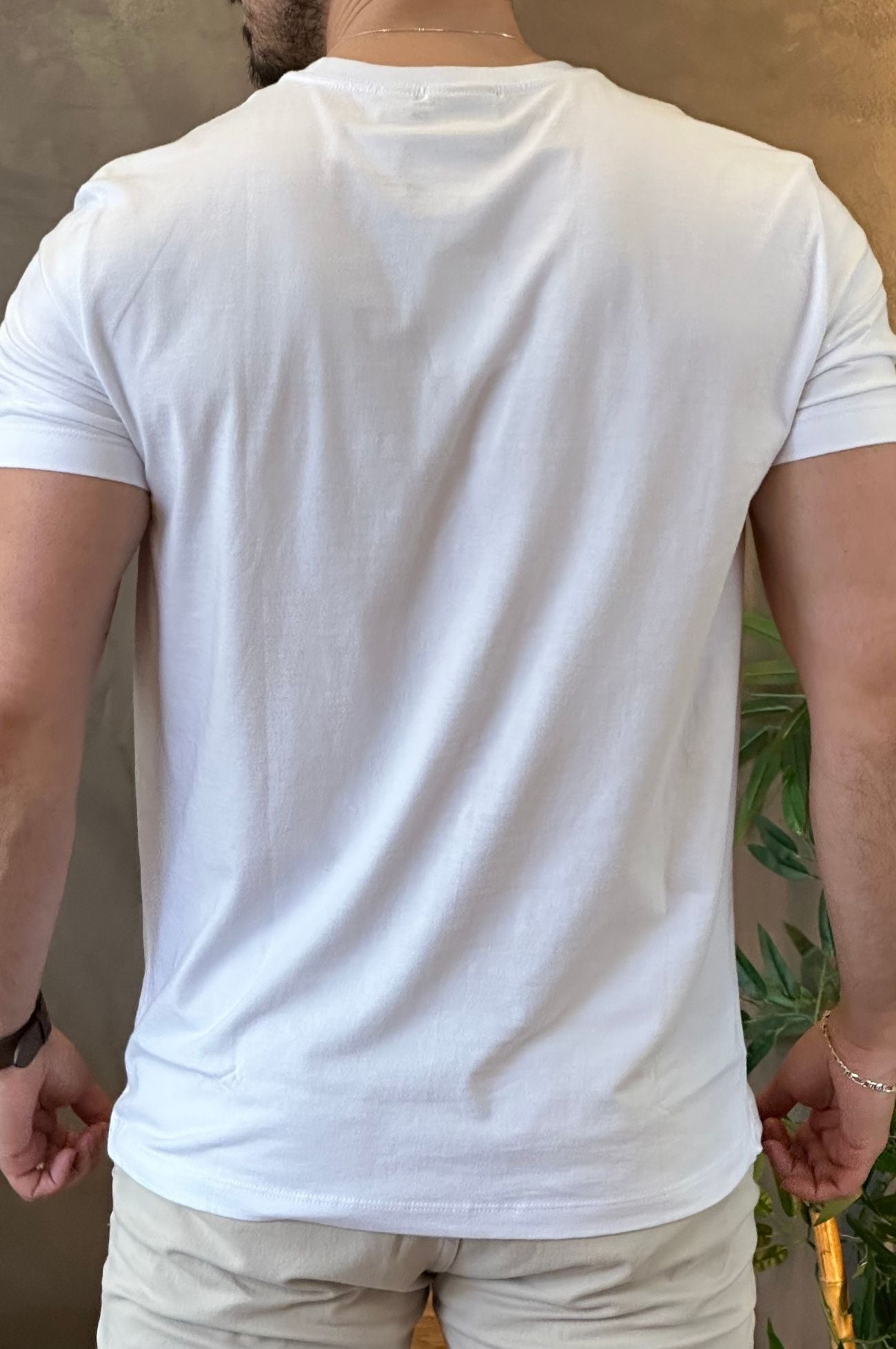 Camiseta Branca Logo Central CK