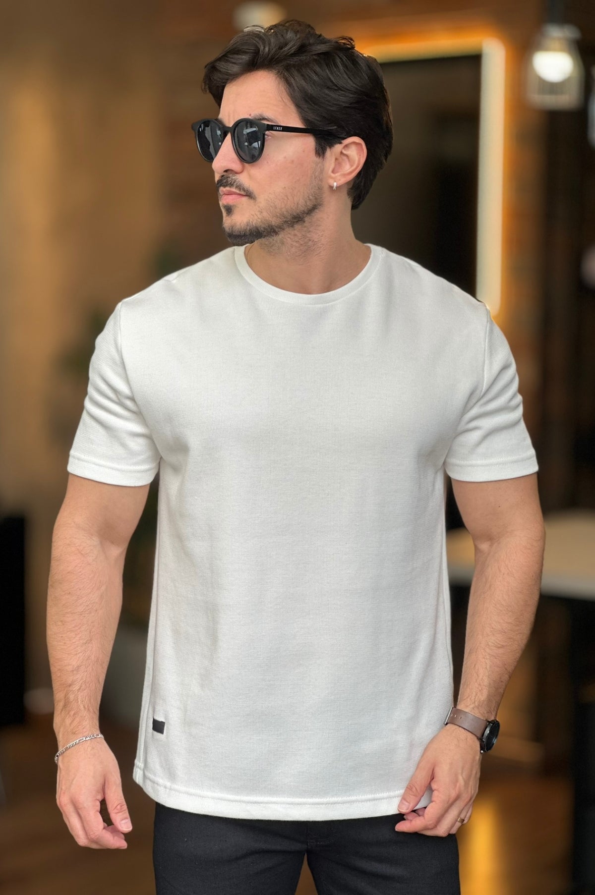 Camiseta Texturizada Over Offwhite King&Joe