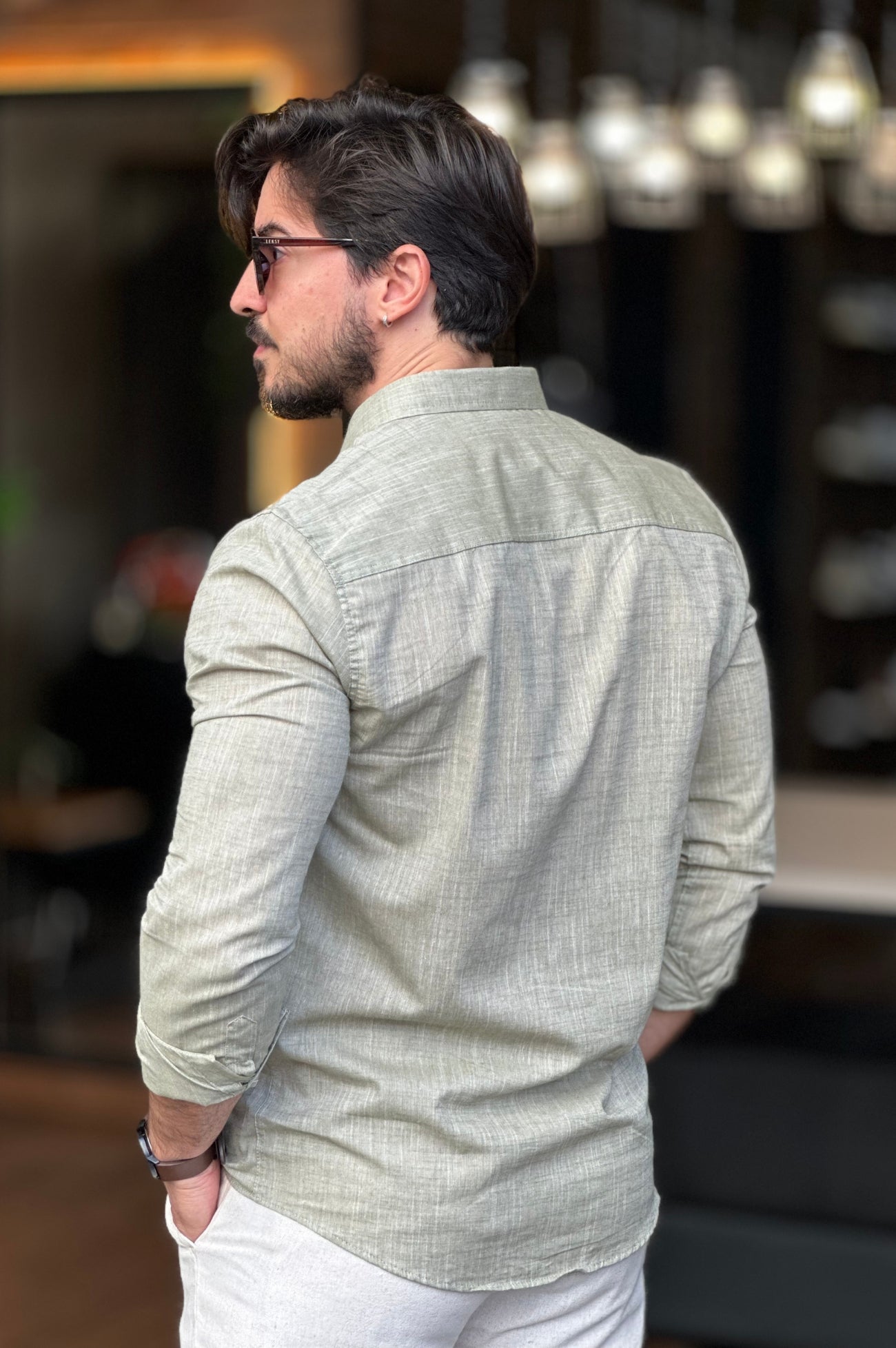 Camisa Flame Verde Claro Sibra