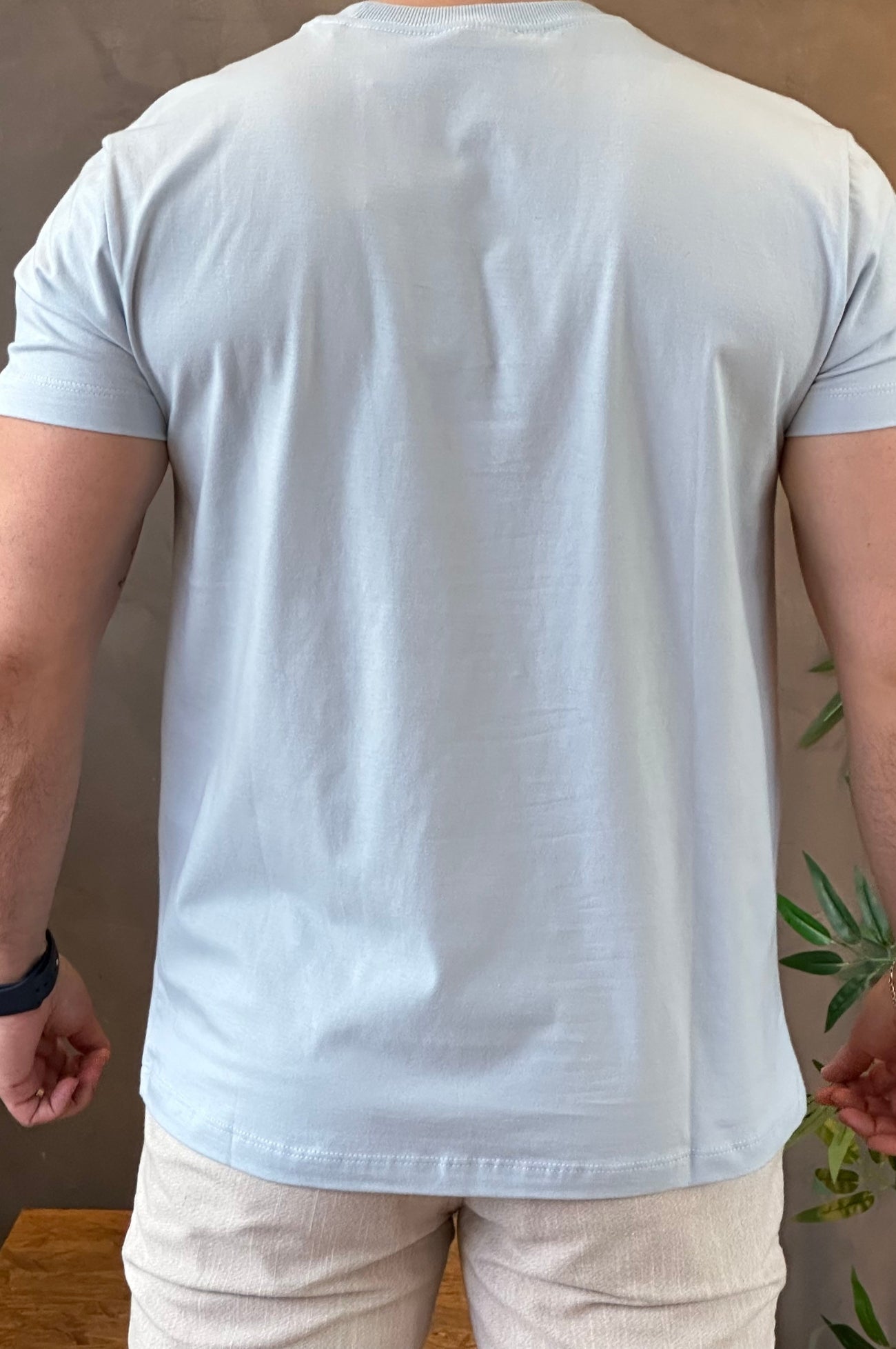 Camiseta Azul Claro Lobo Acostamento