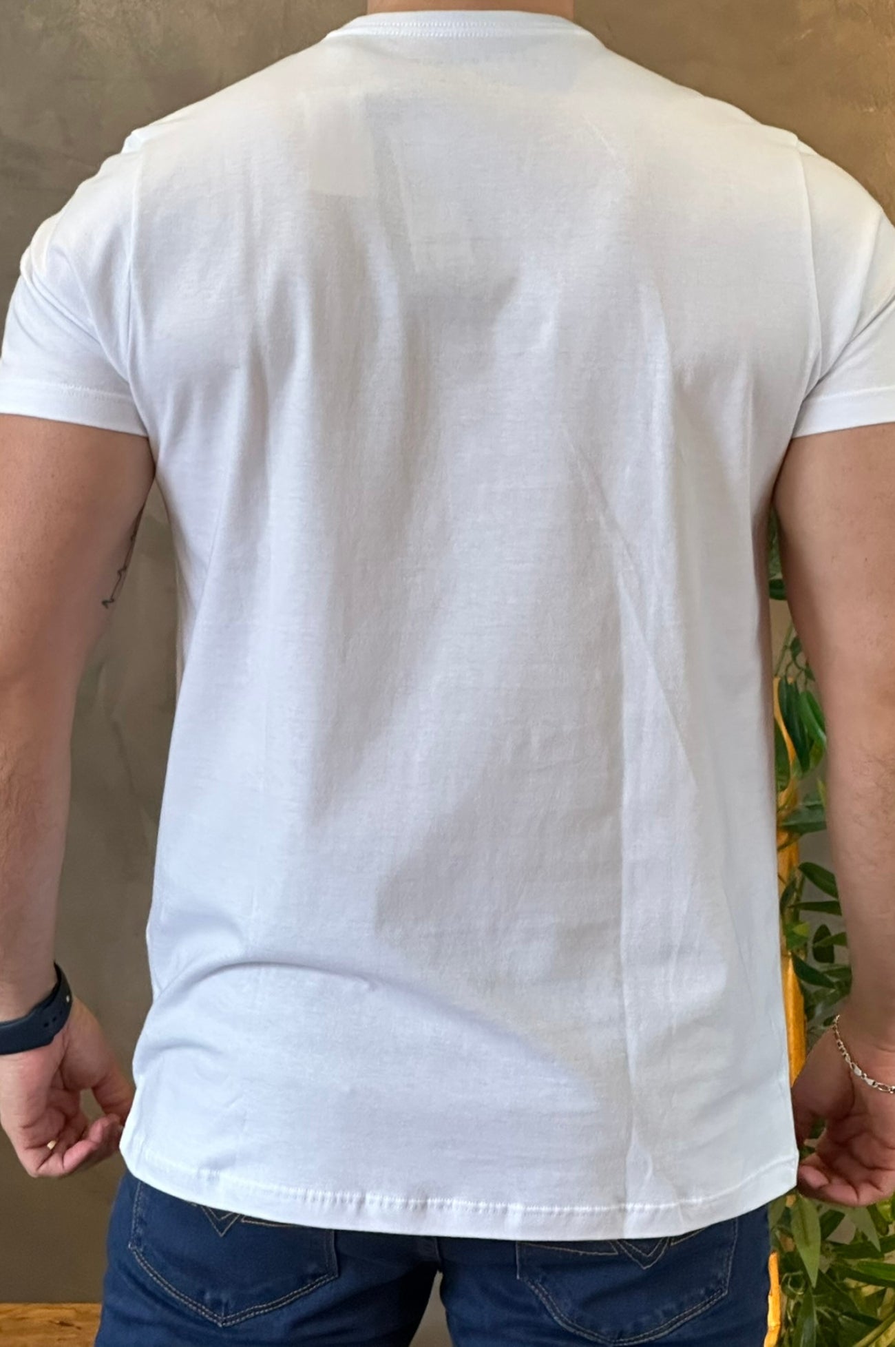 Camiseta Aeropostale com escrito prata