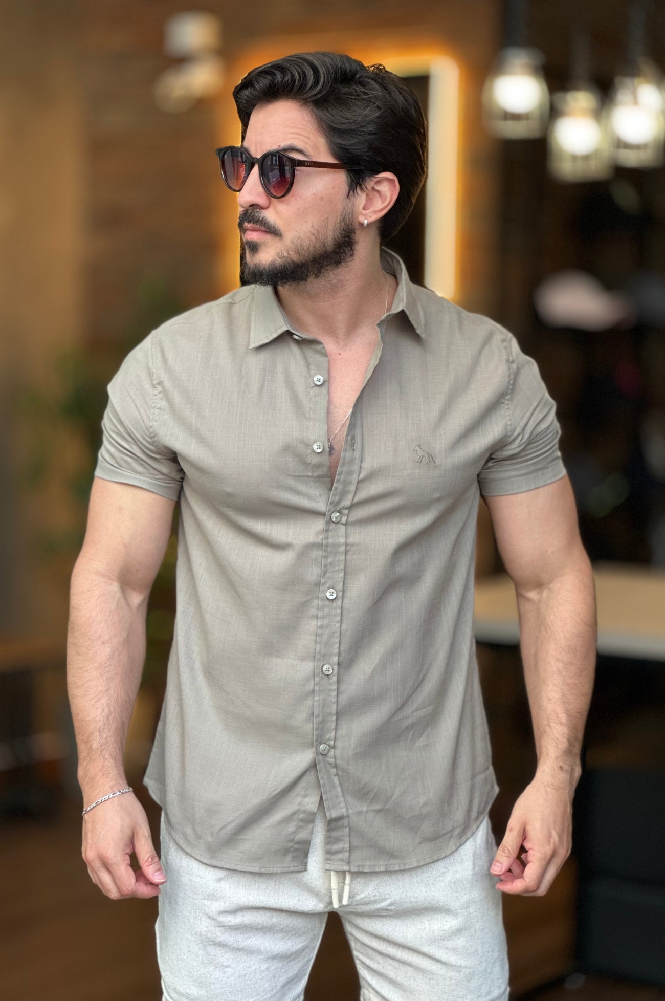 Camisa Flame Verde Acostamento