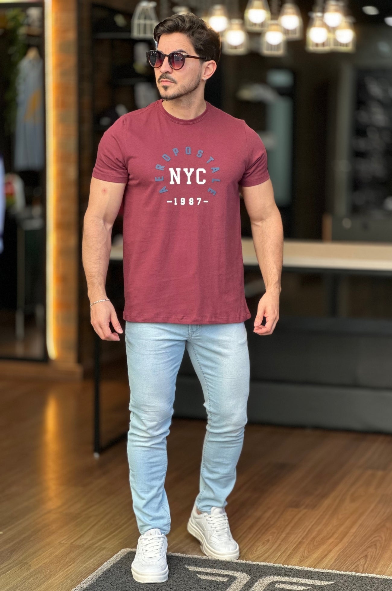 Camiseta Vinho Aeropostale