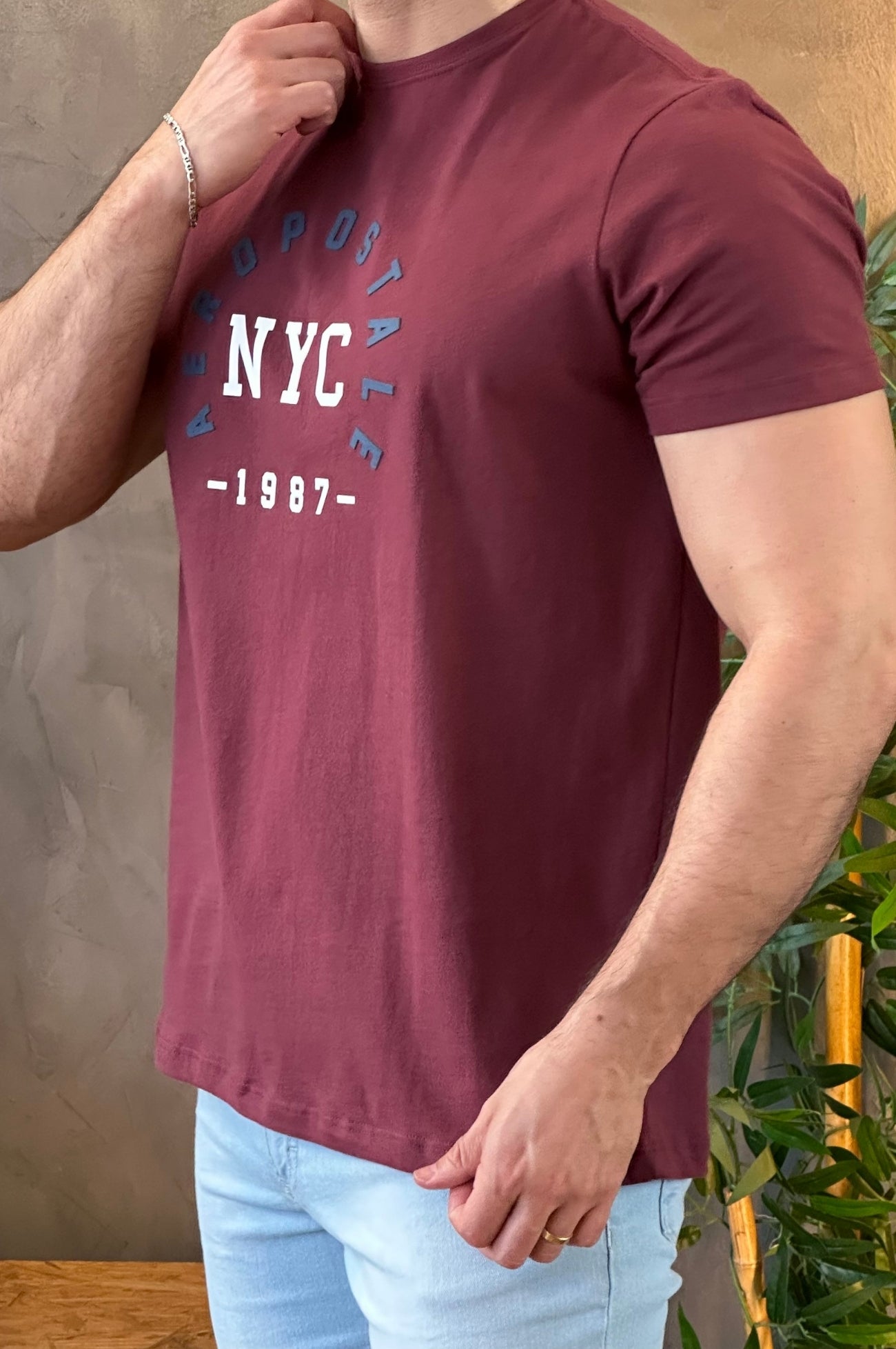 Camiseta Vinho Aeropostale