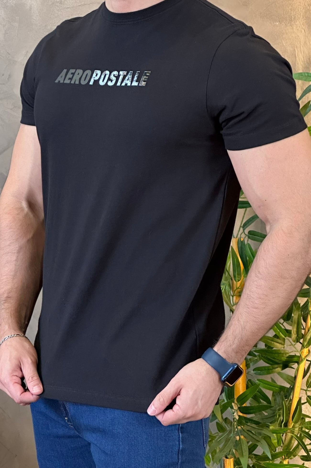 Camiseta Aeropostale Logo Preta