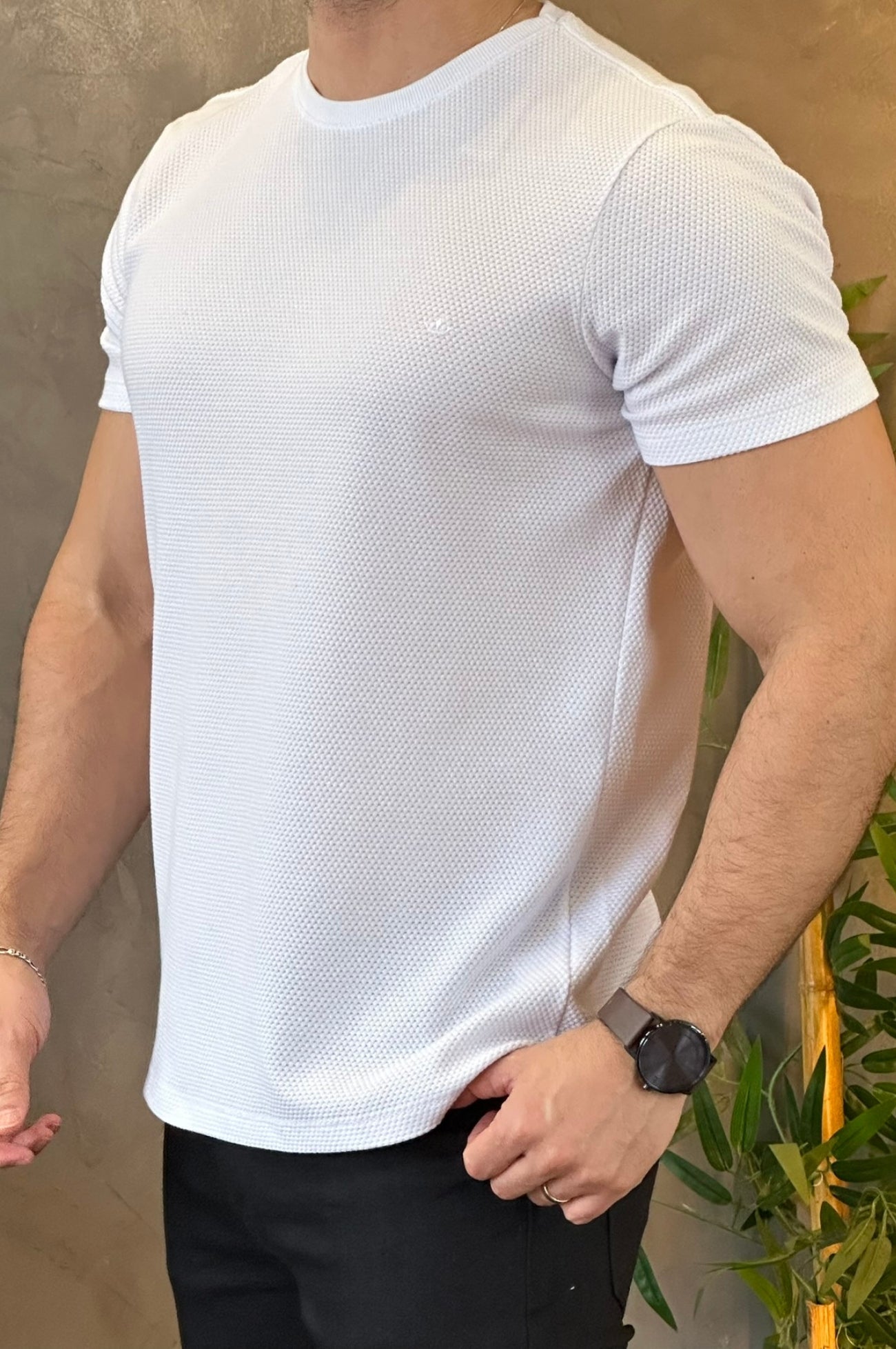 Camiseta Texturizada Branca Docthos