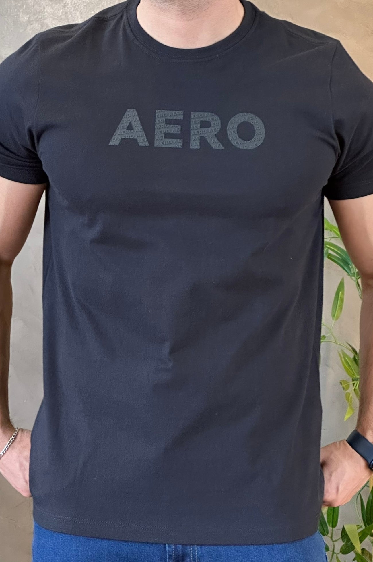 Camiseta Aeropostale com Escrita Preta