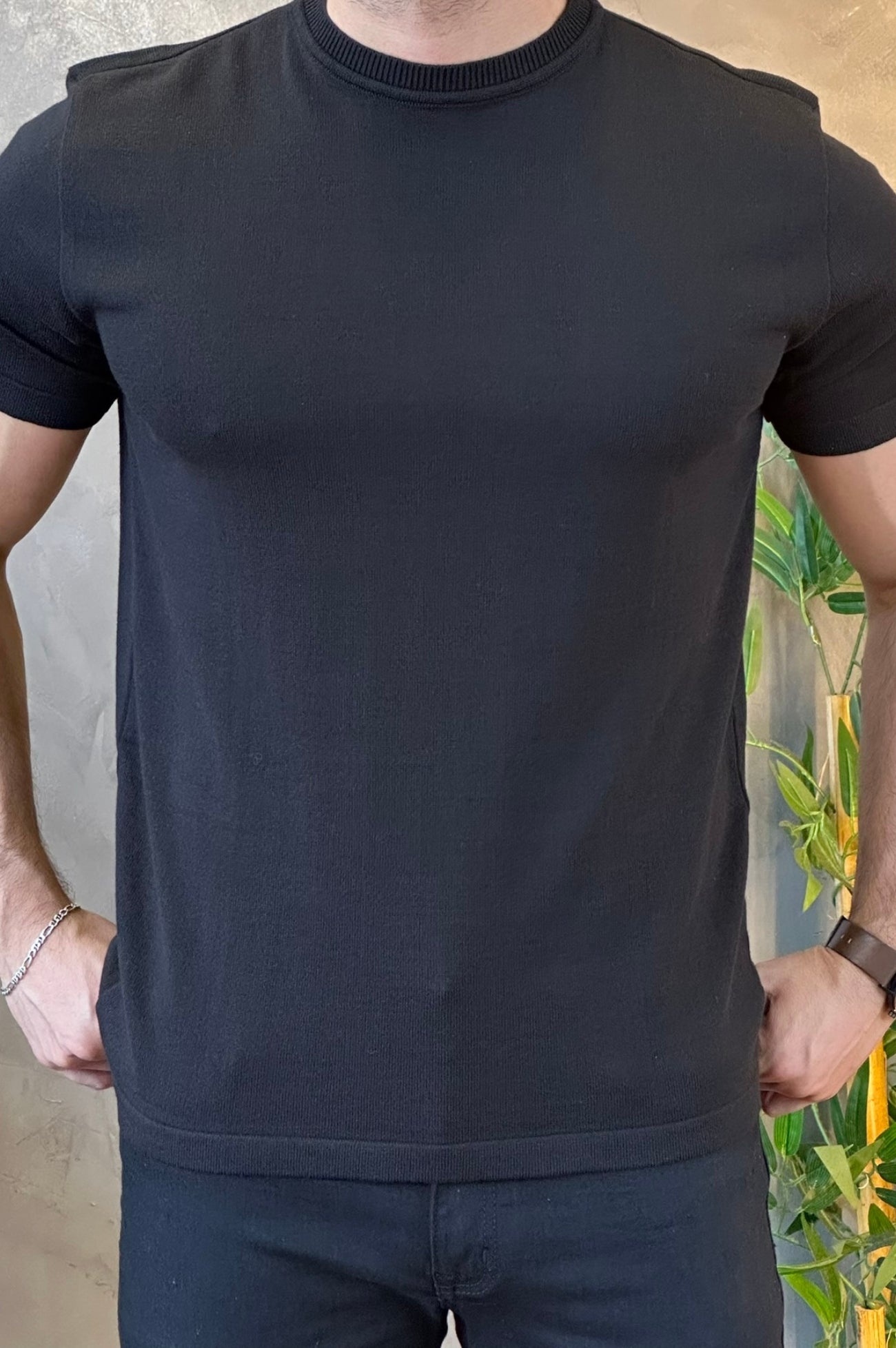 Camiseta Tricot Preta Ankor