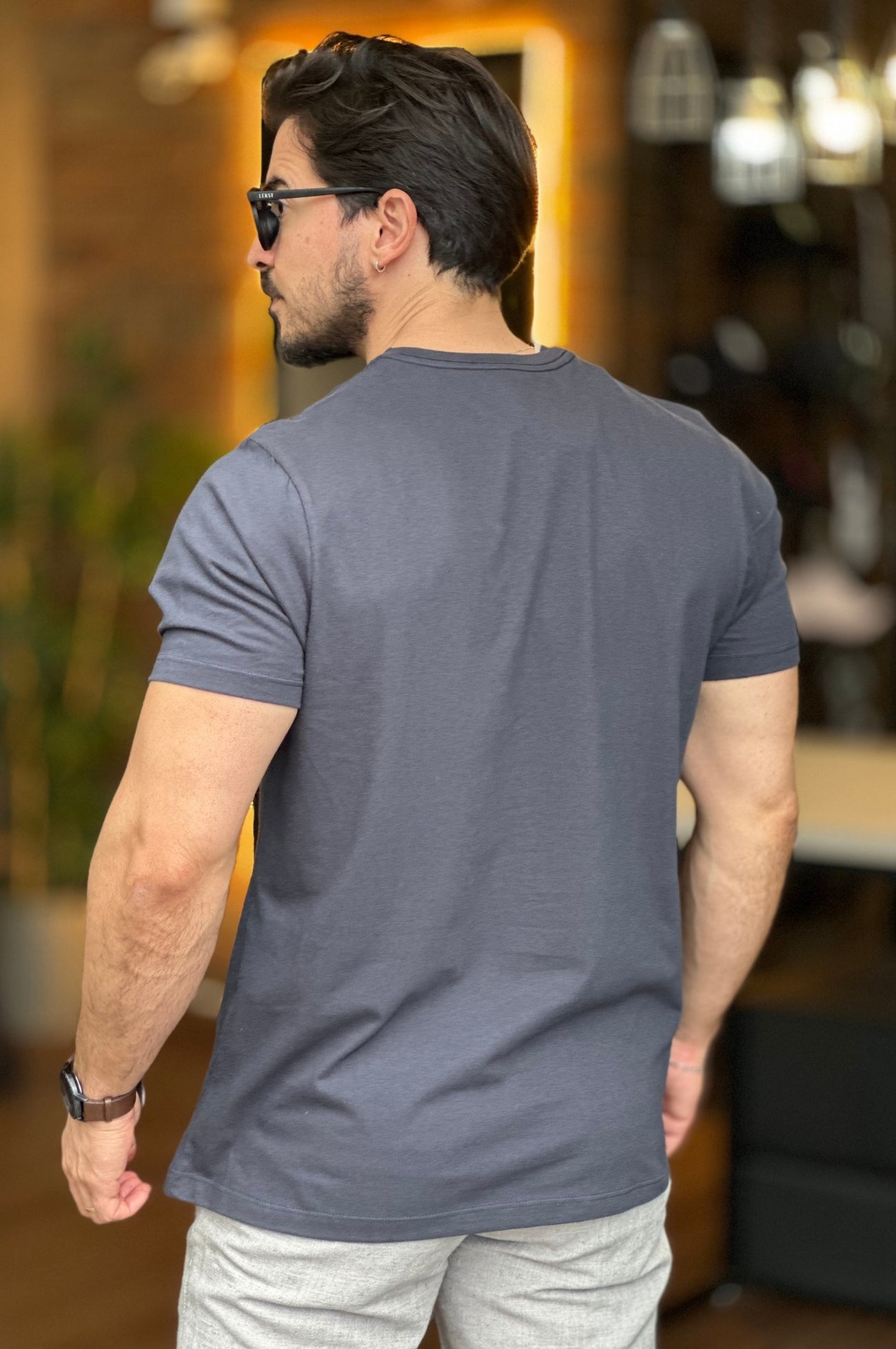 Camiseta Azul Marinho Aeropostale Logo