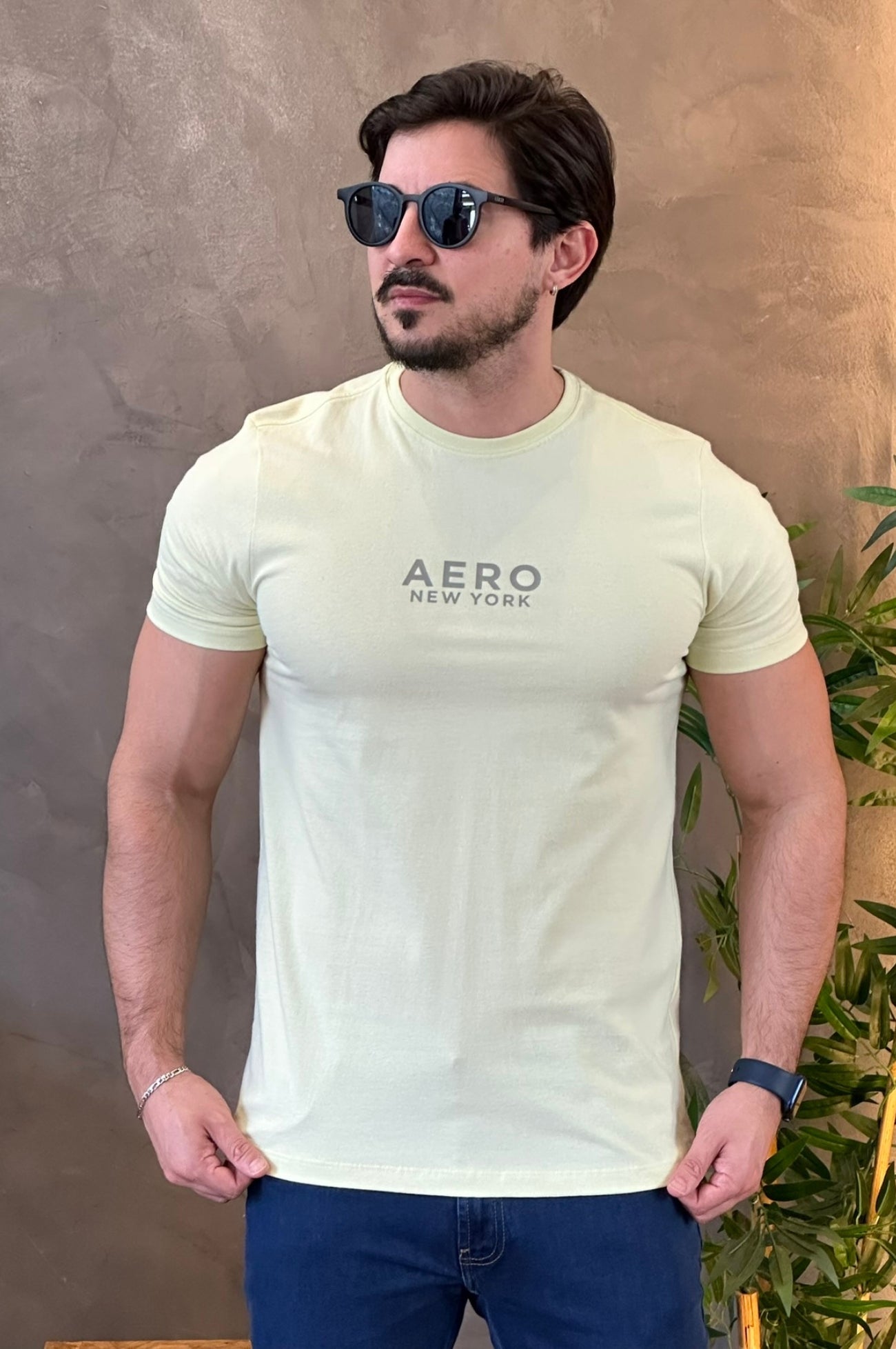 Camiseta Aeropostale Verde Neon