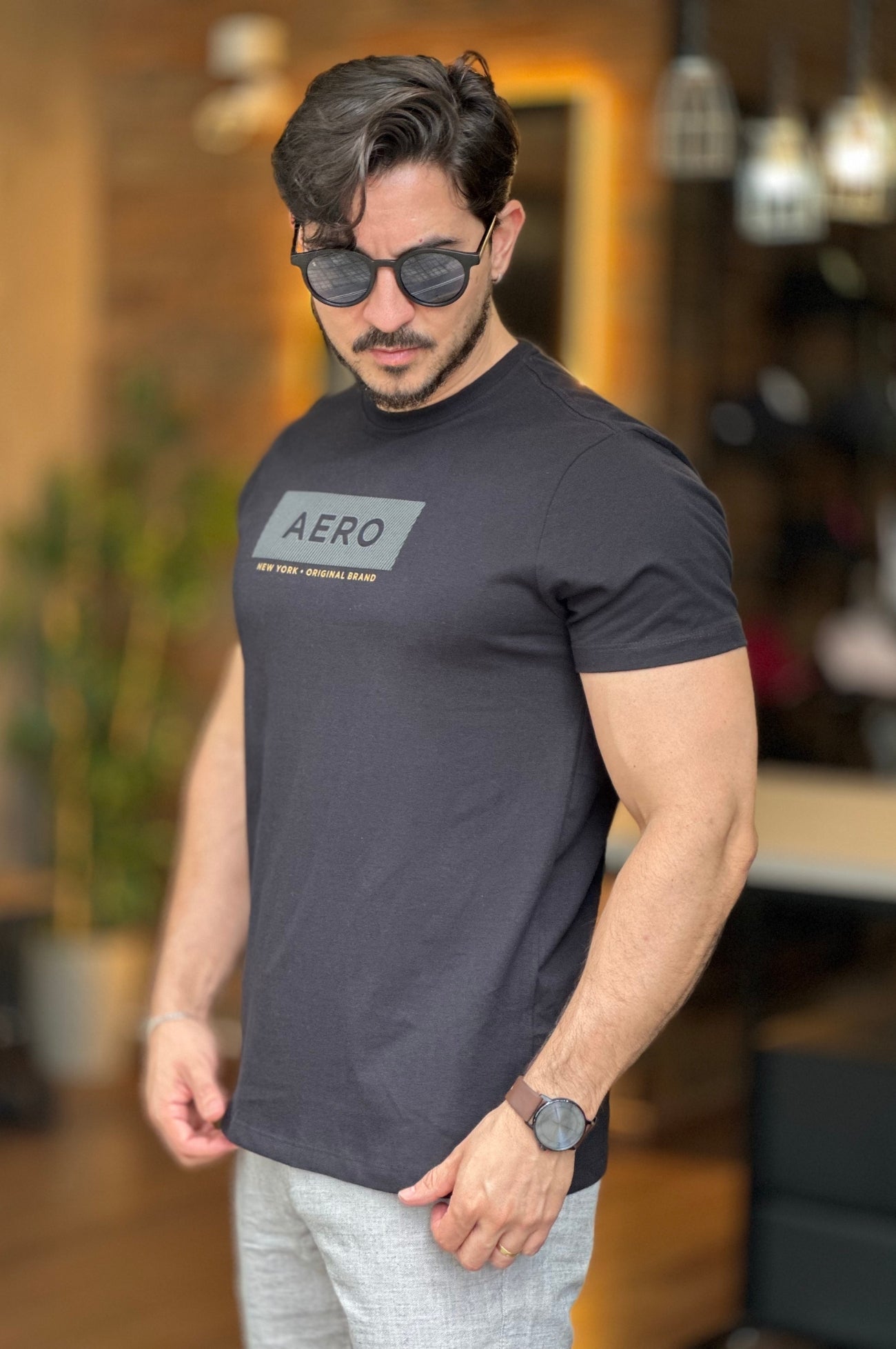 Camiseta Preta Aeropostale