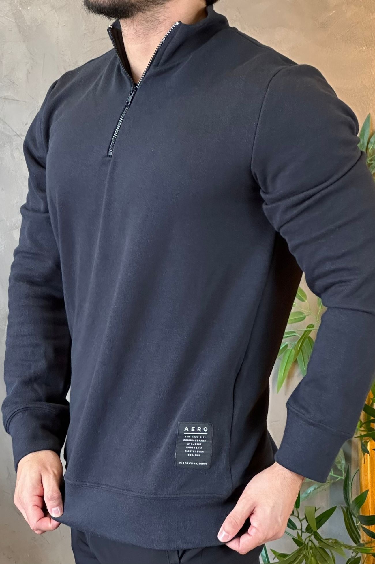 Moletom Gola Alta Com Zíper Aeropostale