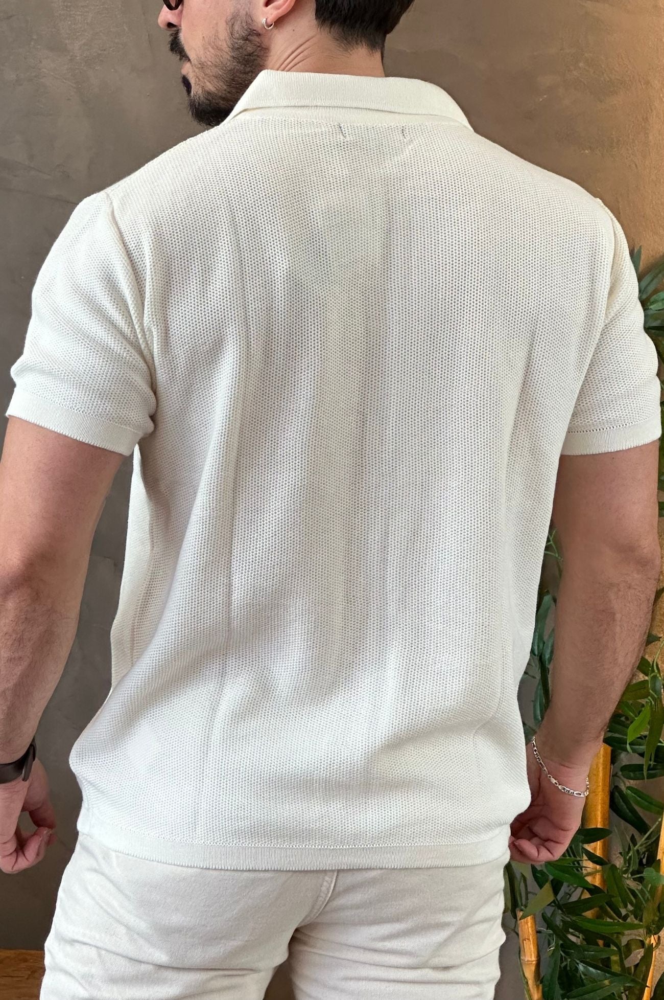 Camisa Texturizada Bege King&Joe