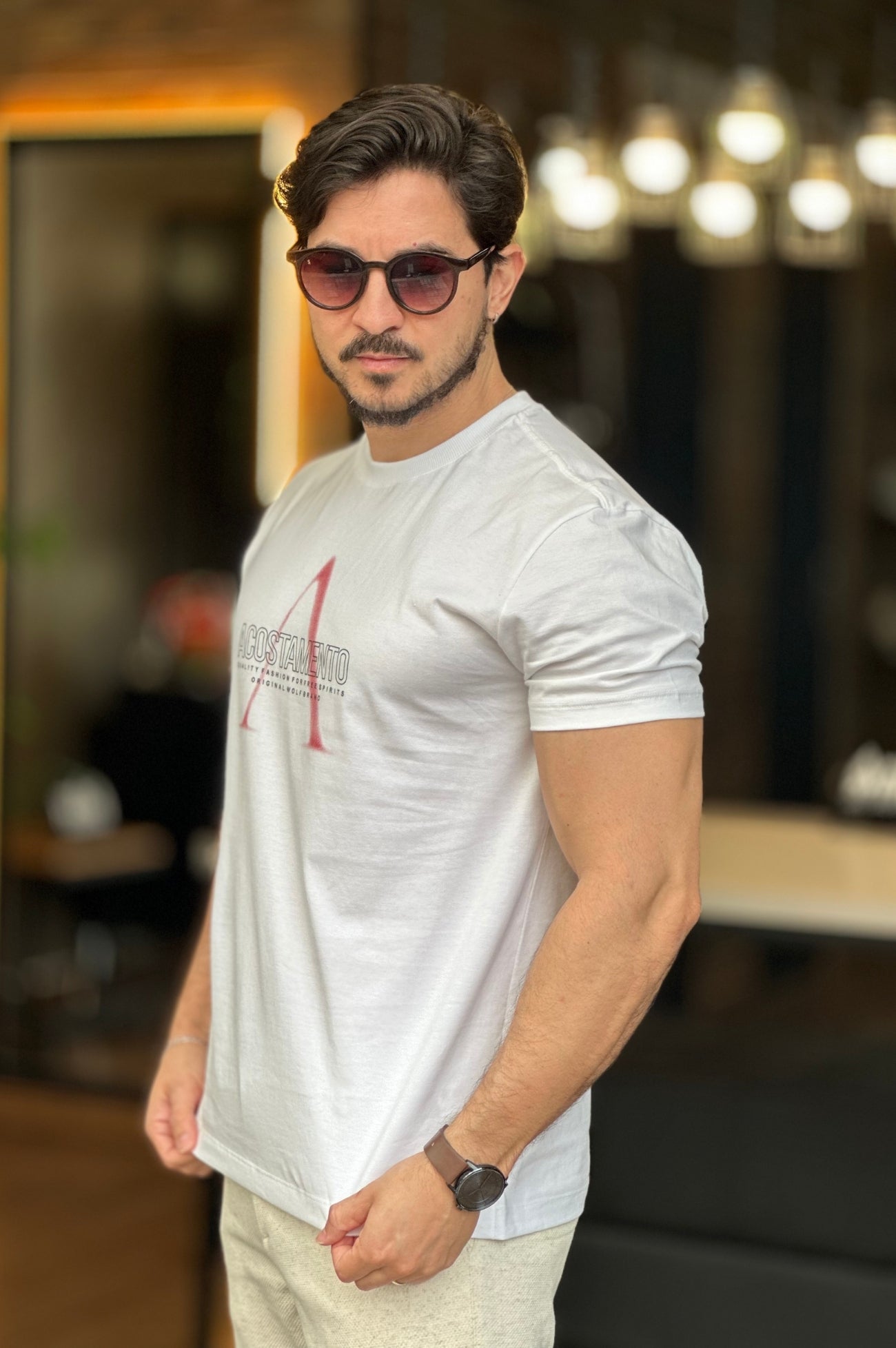 Camiseta Branca Acostamento