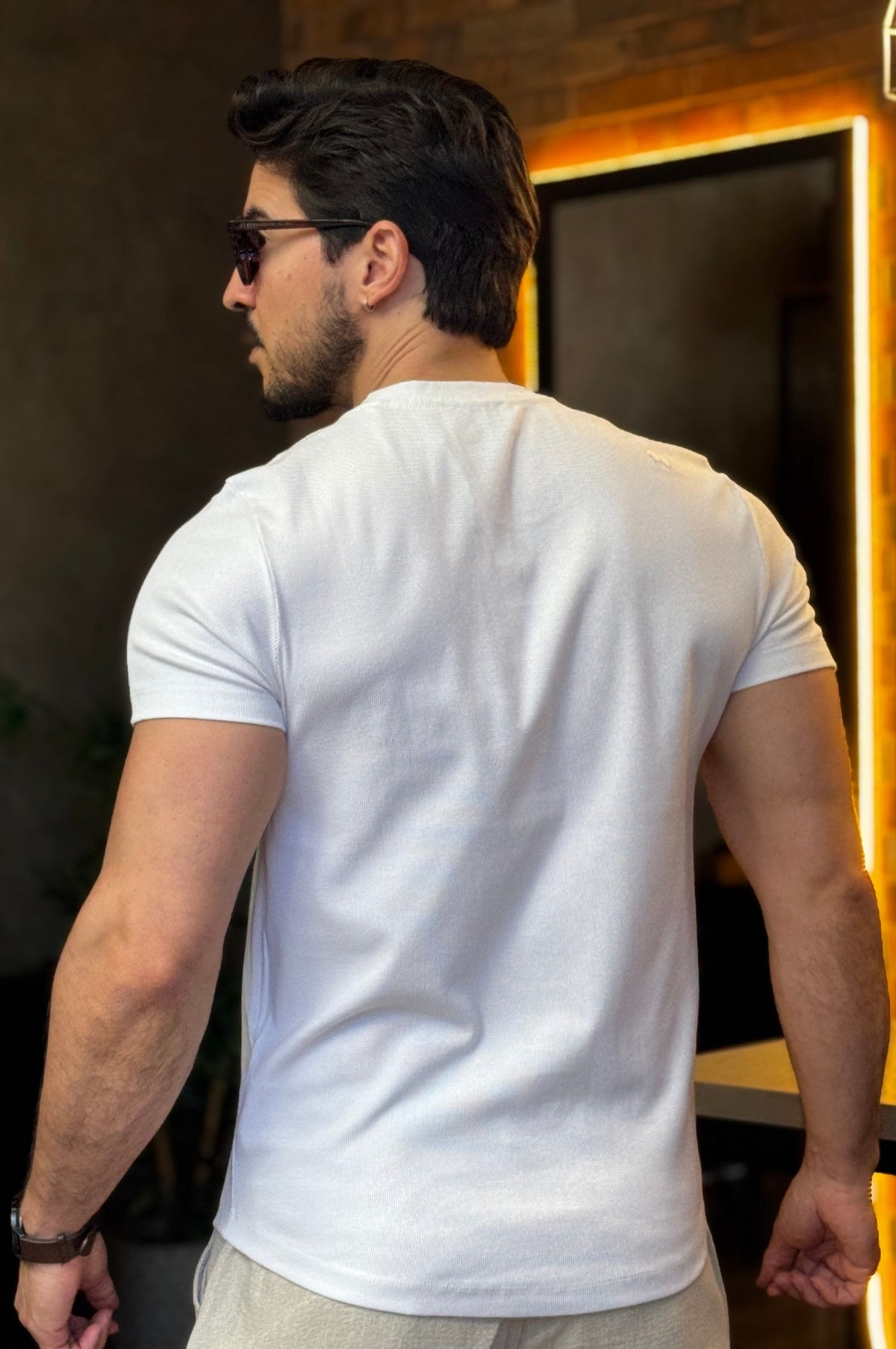 Camiseta Texturizada com Elastano Acostamento