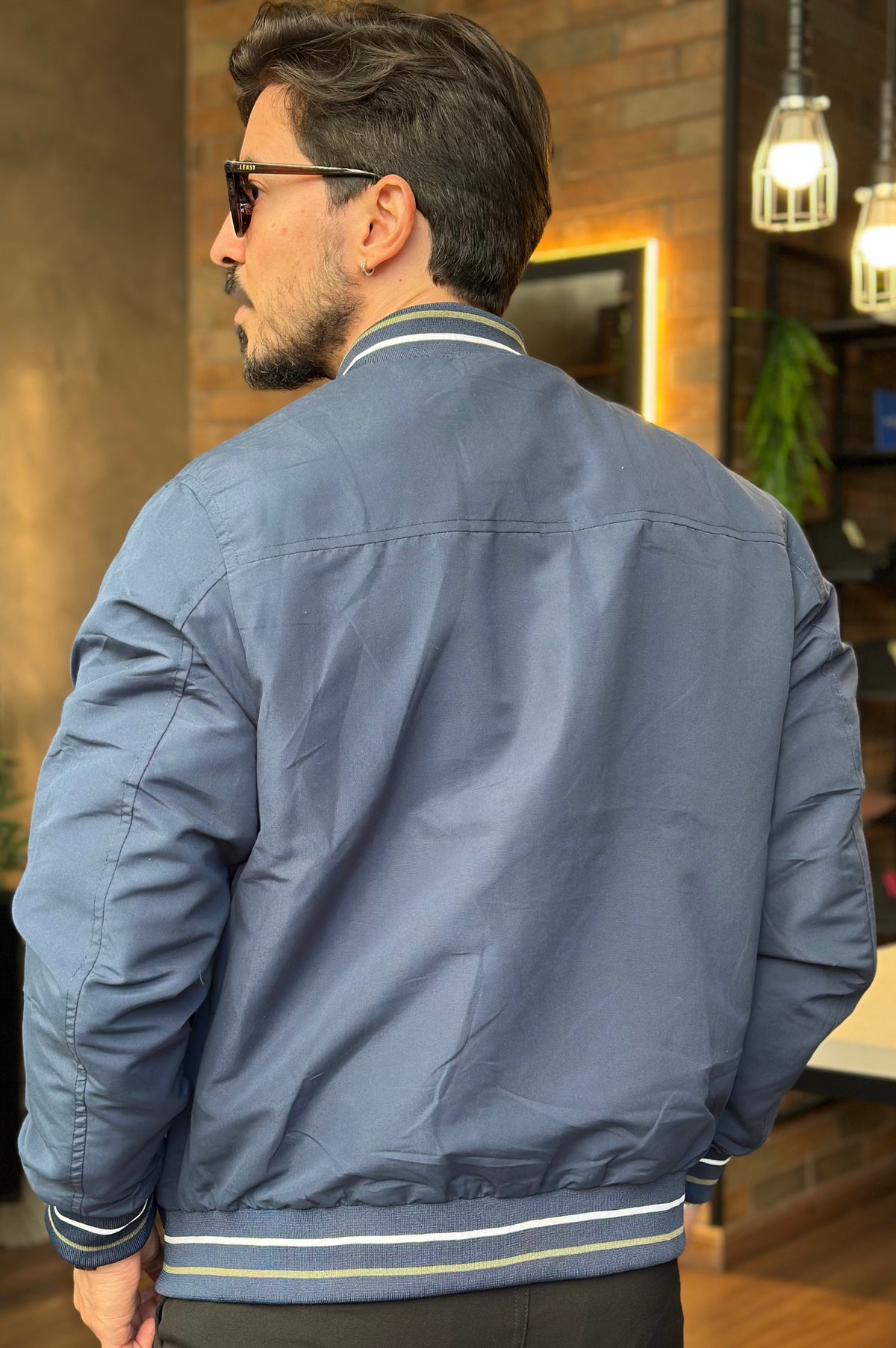 Jaqueta Bomber Azul DLZ