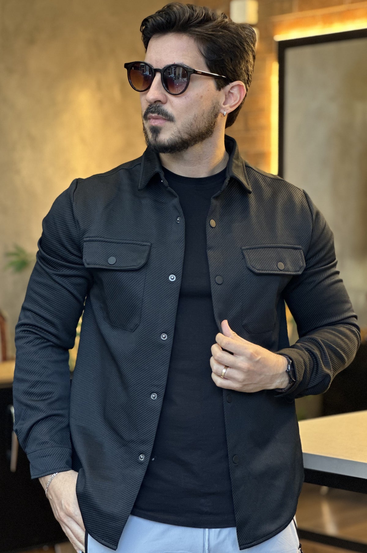 Jaqueta Overshirt Trucker