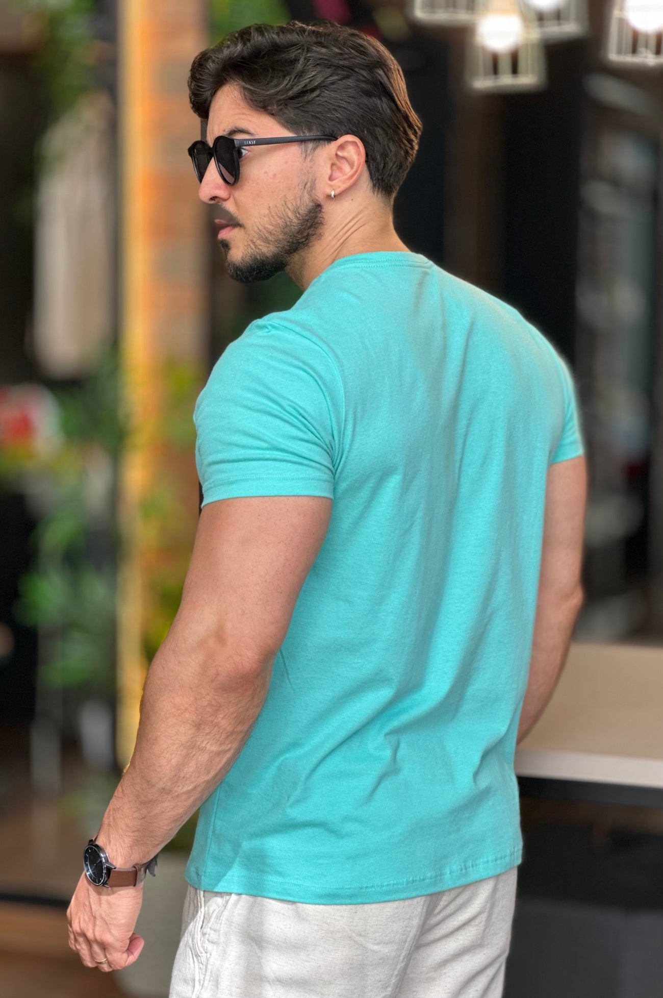 Camiseta verde água aeropostale