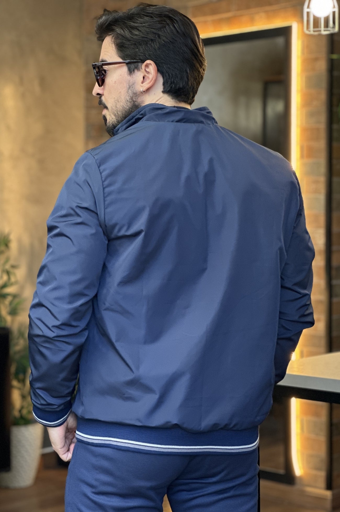 Jaqueta Casual Azul Marinho DLZ