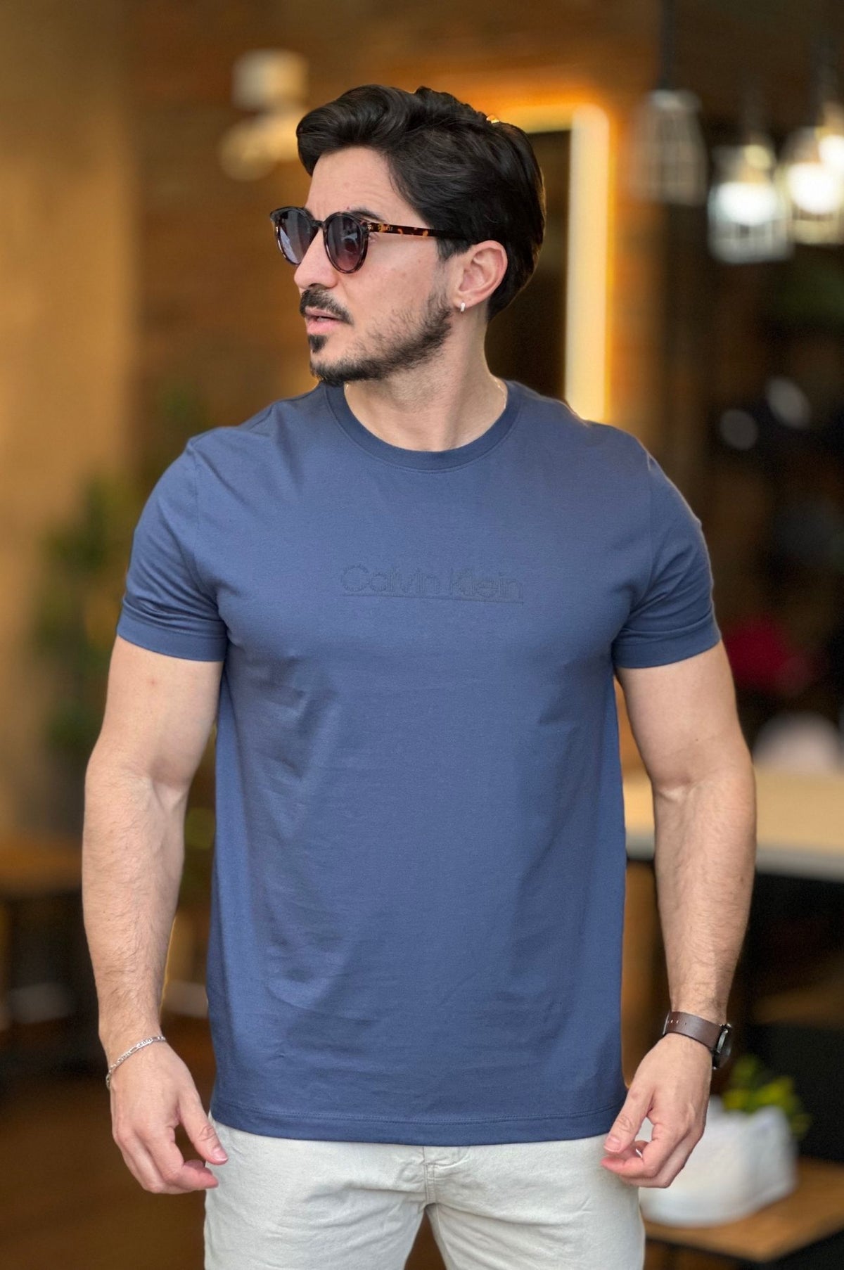 Camiseta Azul CK