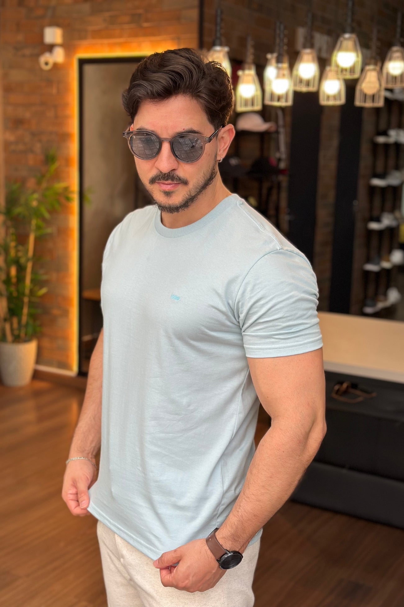 Camiseta Básica Bordada King&Joe