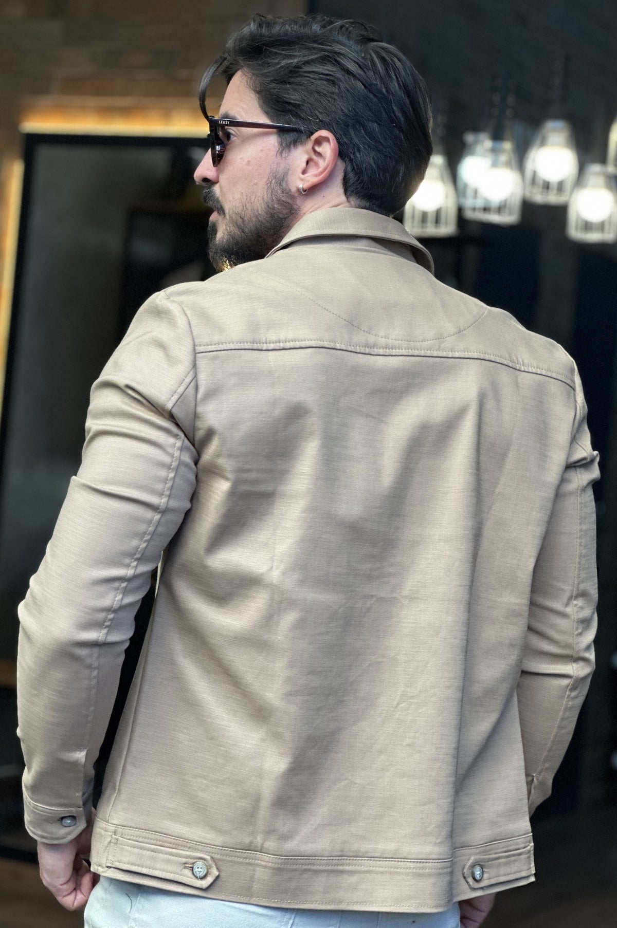 Jaqueta Casual Bege Docthos