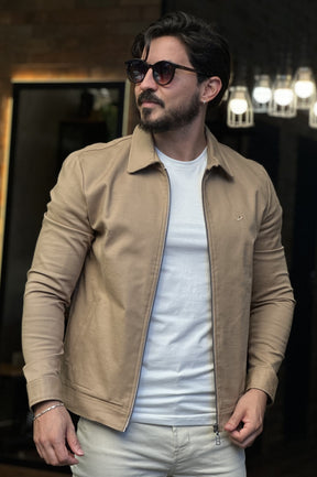 Jaqueta Casual Bege Docthos