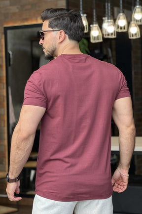 Camiseta Vinho com Elastano Acostamento