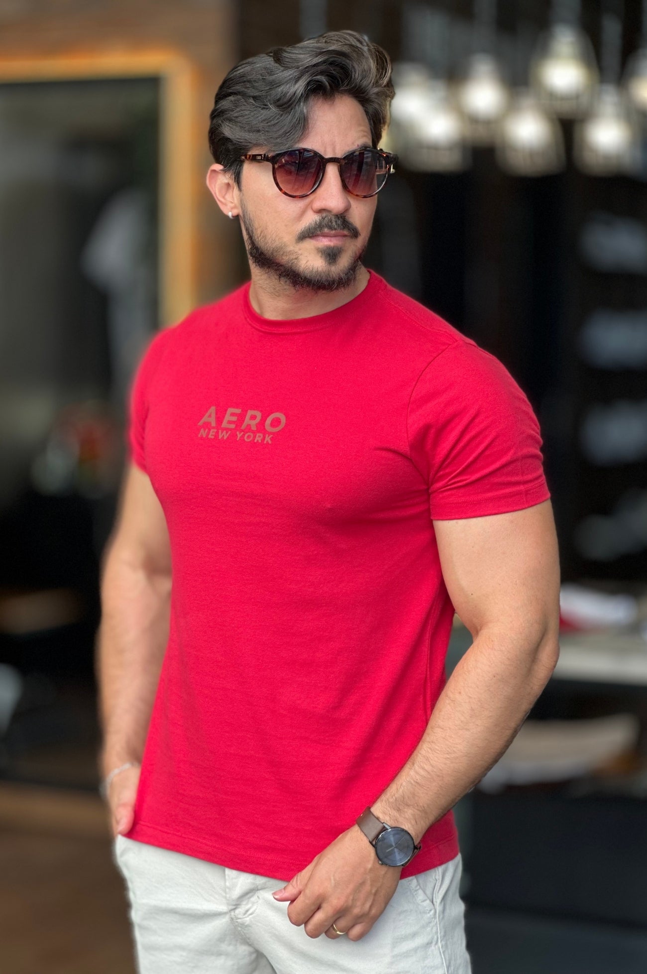 Camiseta Vermelha Aeropostale