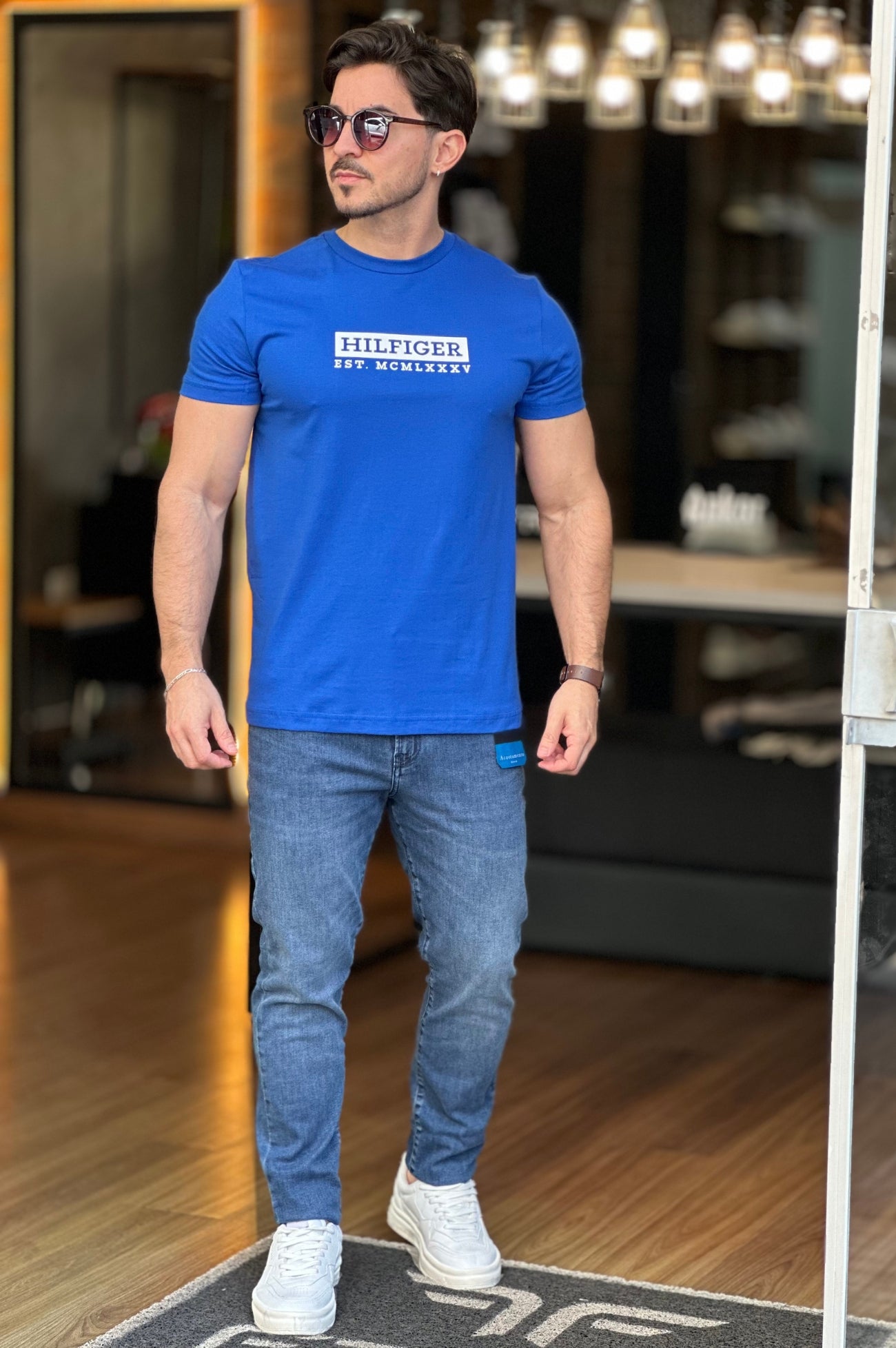 Camiseta Azul Tommy Hilfinger