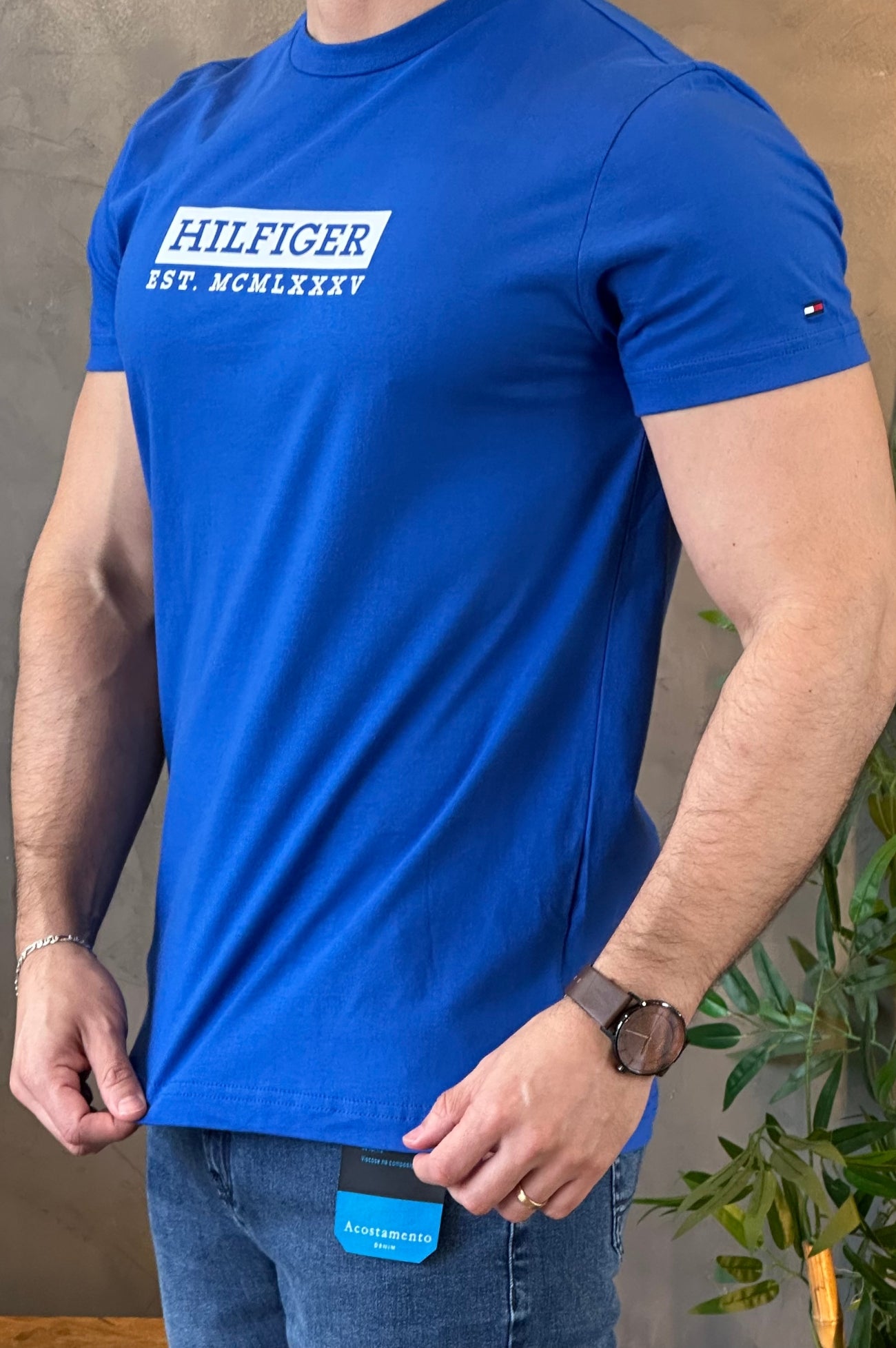 Camiseta Azul Tommy Hilfinger