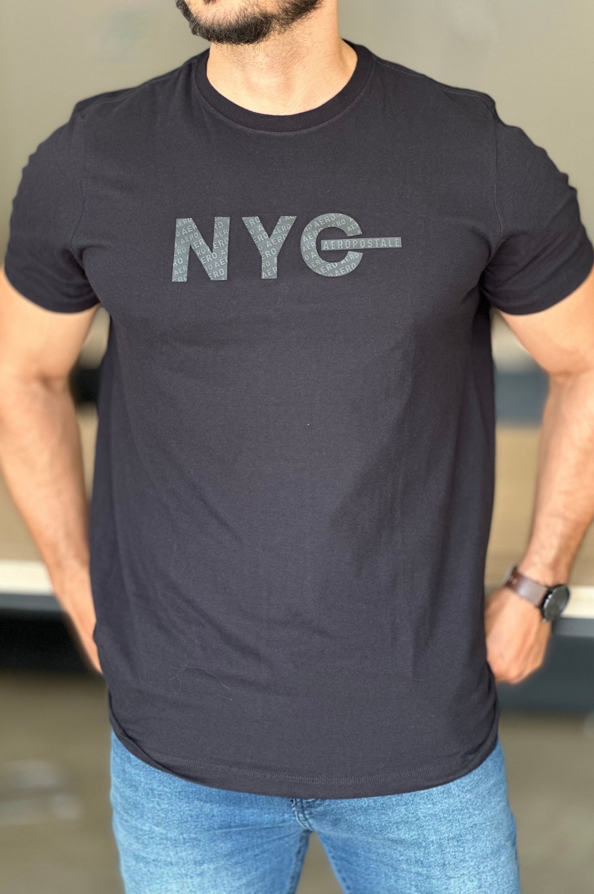 Camiseta Preta Aeropostale