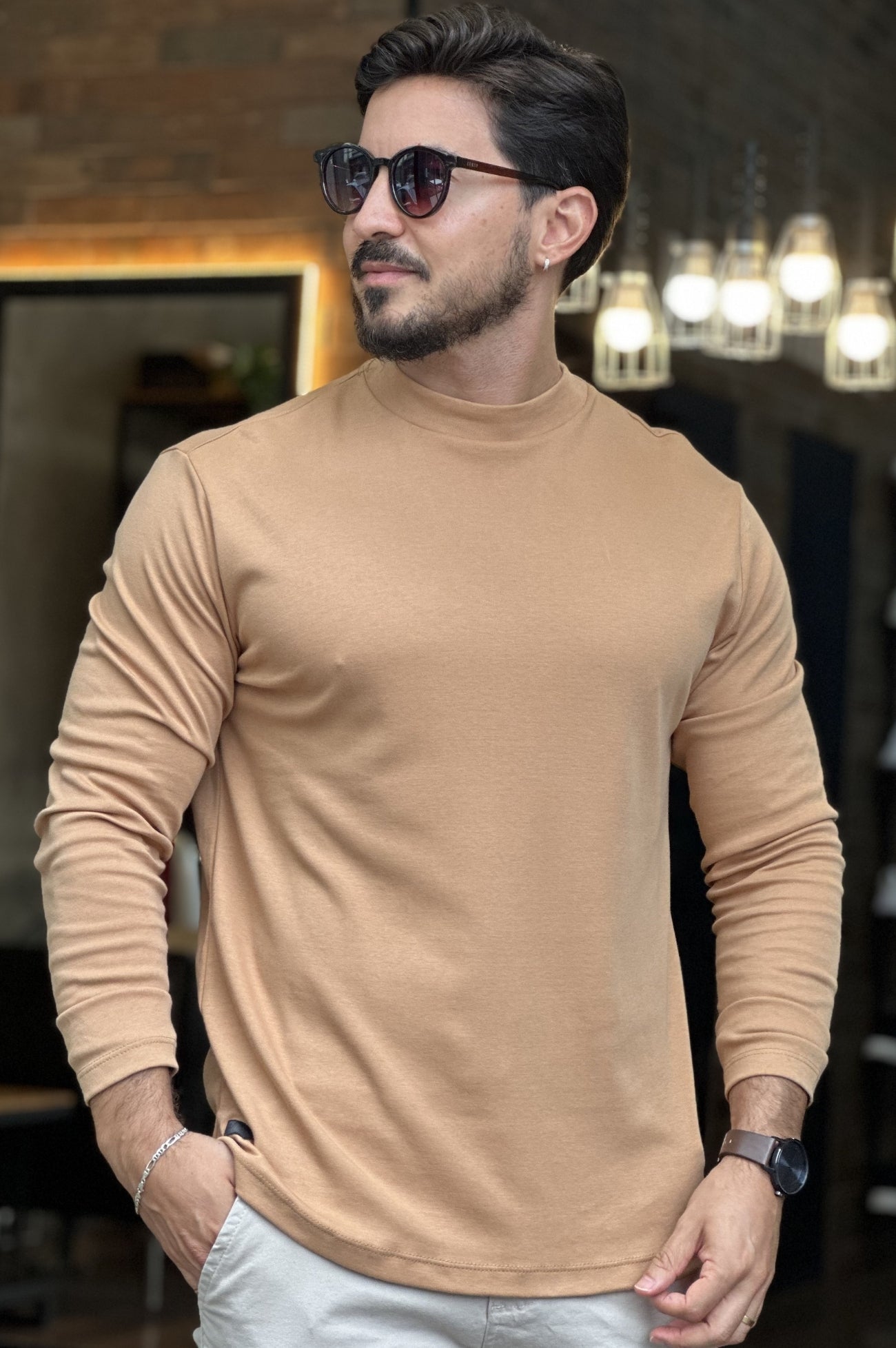 Gola Média Marrom King&Joe